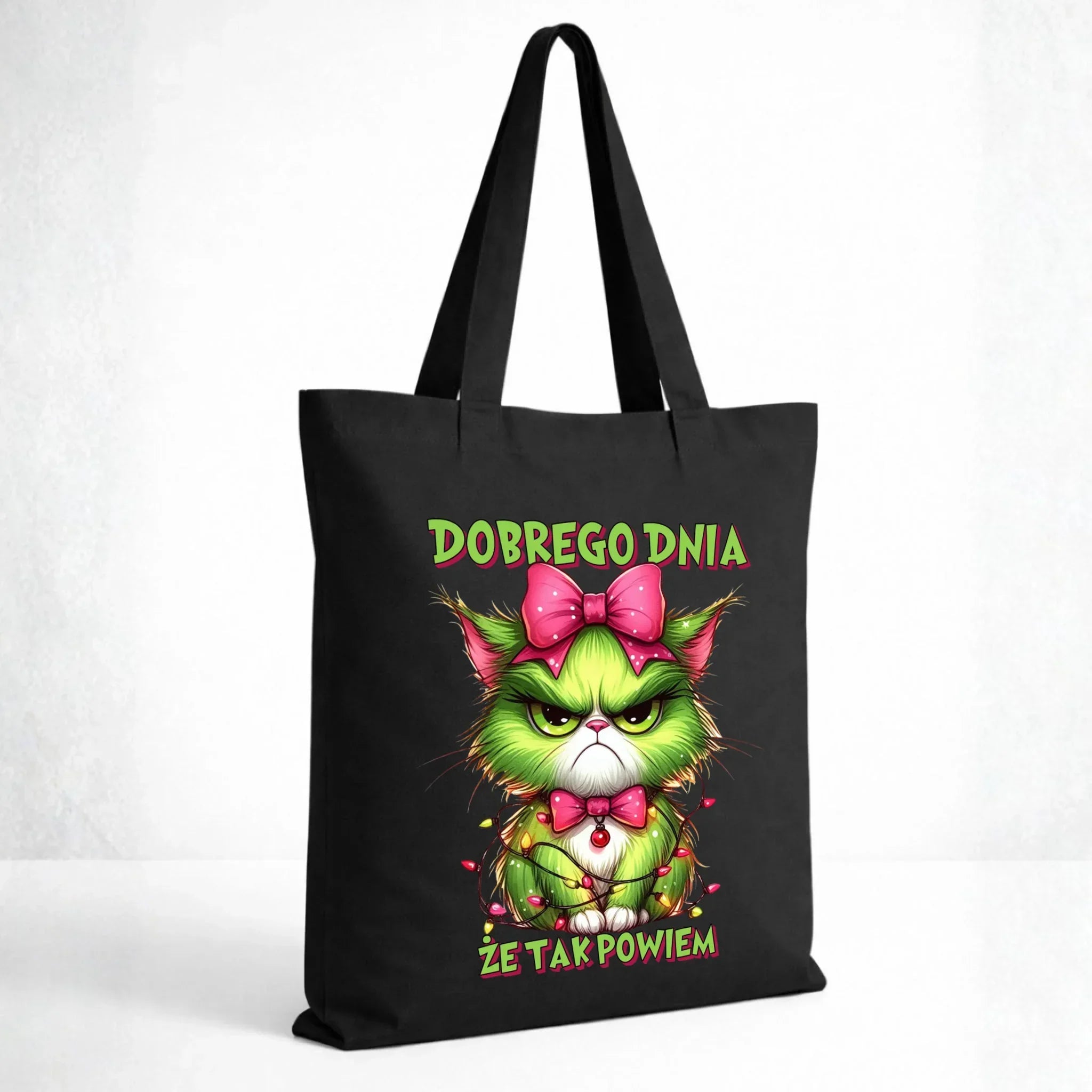 Torba świąteczna - prezent dla niej - Grinch dobrego dnia, że tak powiem BN153 - StoryCups.pl