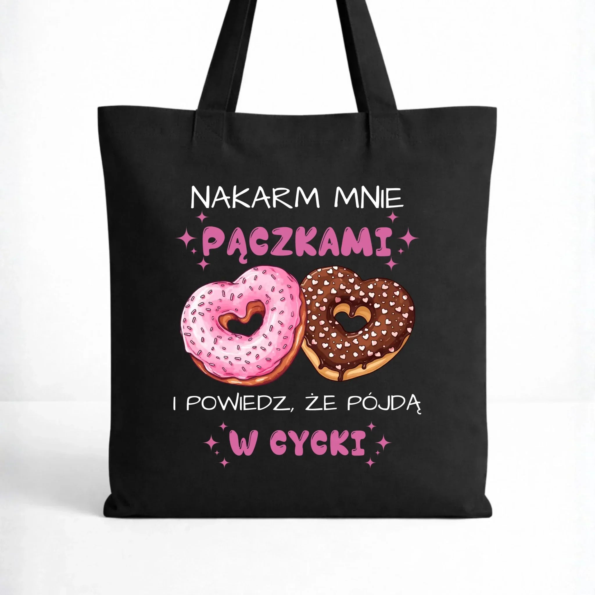 Torba dla dziewczyny - Nakarm mnie pączkami W59 - StoryCups.pl