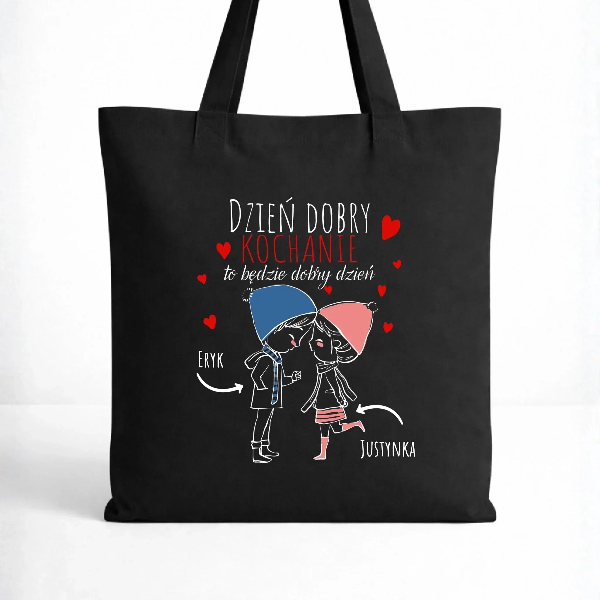 Torba dla par - Dzień dobry Kochanie - personalizowana W10 - StoryCups.pl