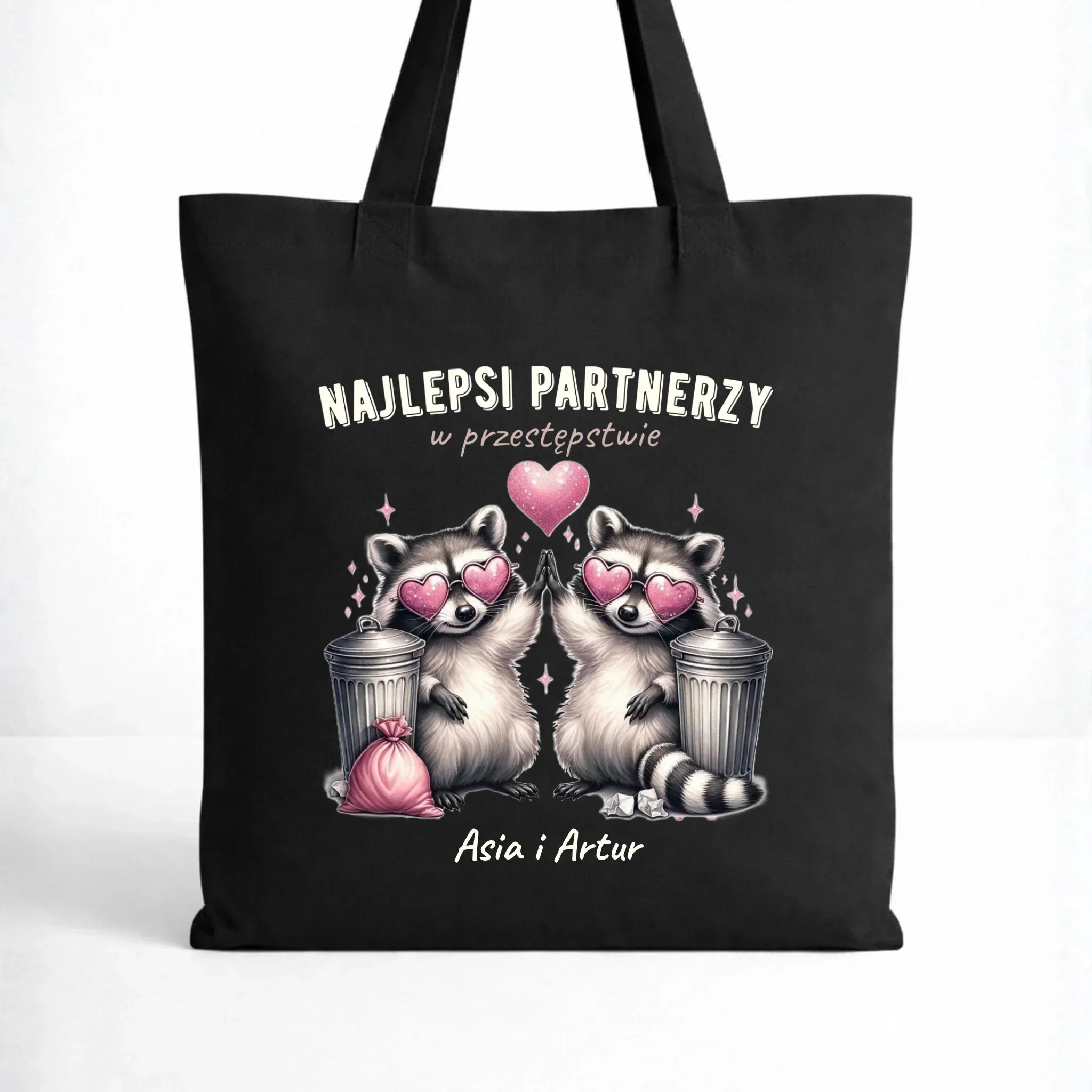 Torba dla par - Najlepsi partnerzy w przestępstwie - personalizowana W27 - StoryCups.pl