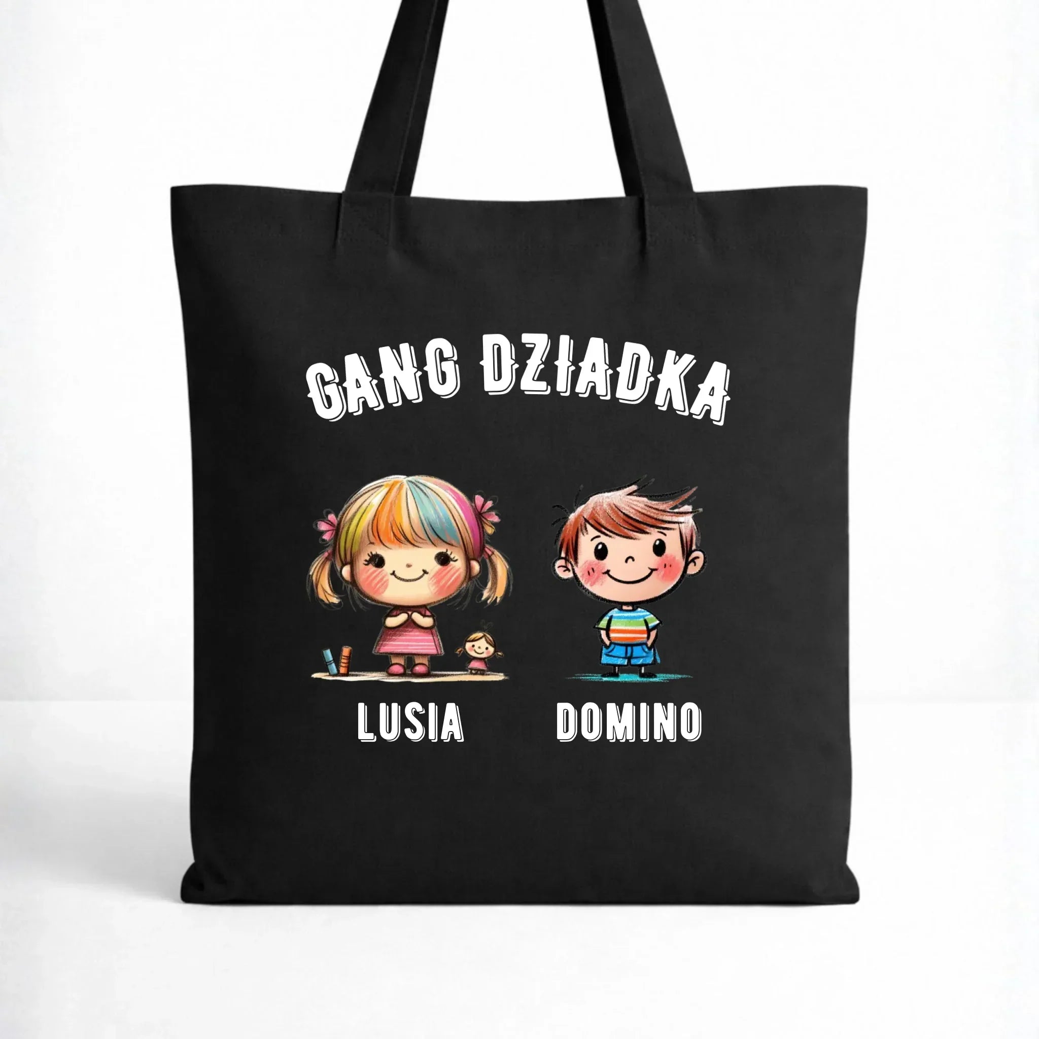 Torba dla dziadka - Gang Dziadka imiona wnuków 2-6 - personalizowana D18 - StoryCups.pl