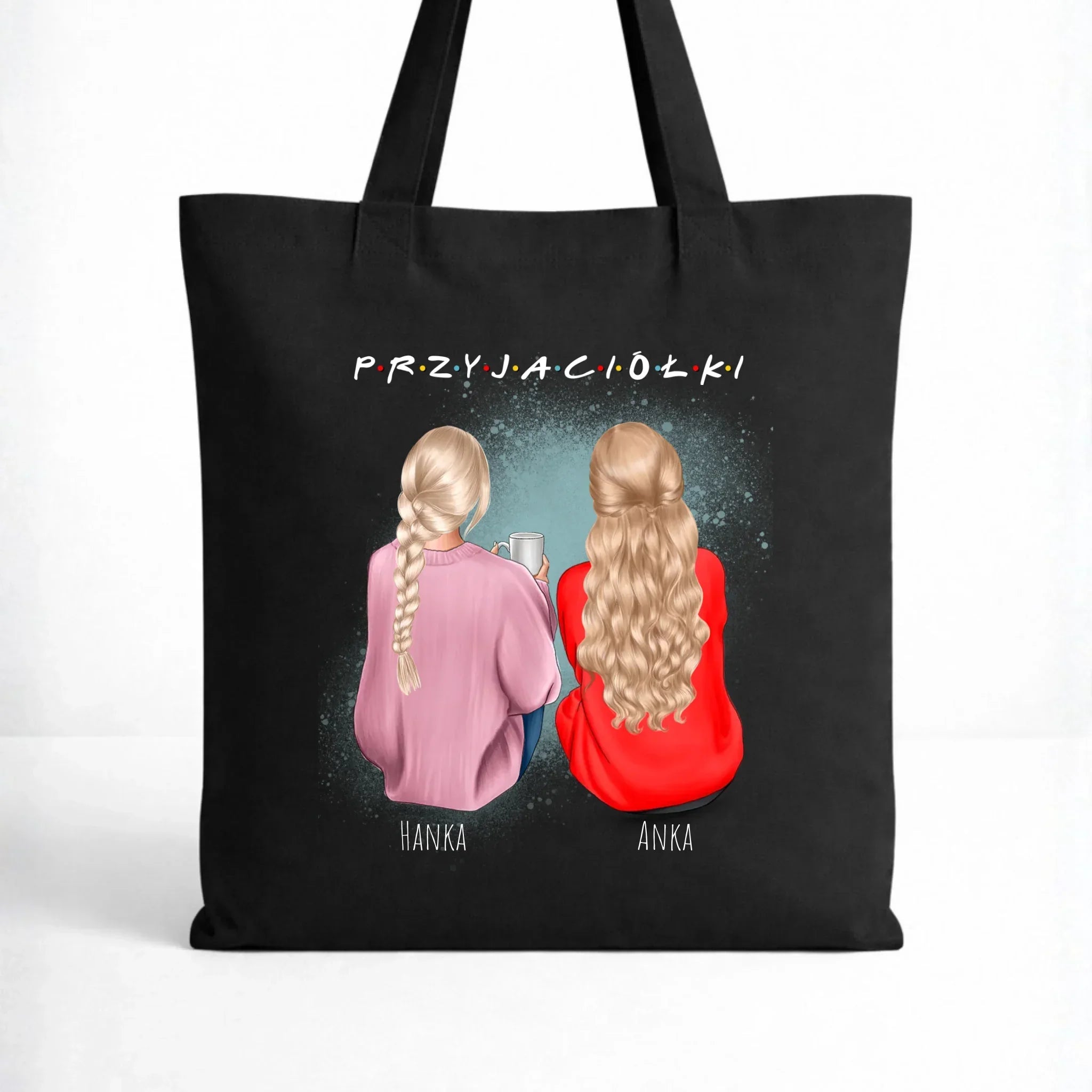 Torba - prezent dla przyjaciółki - personalizowane postacie 2-4 osoby PR02 - StoryCups.pl