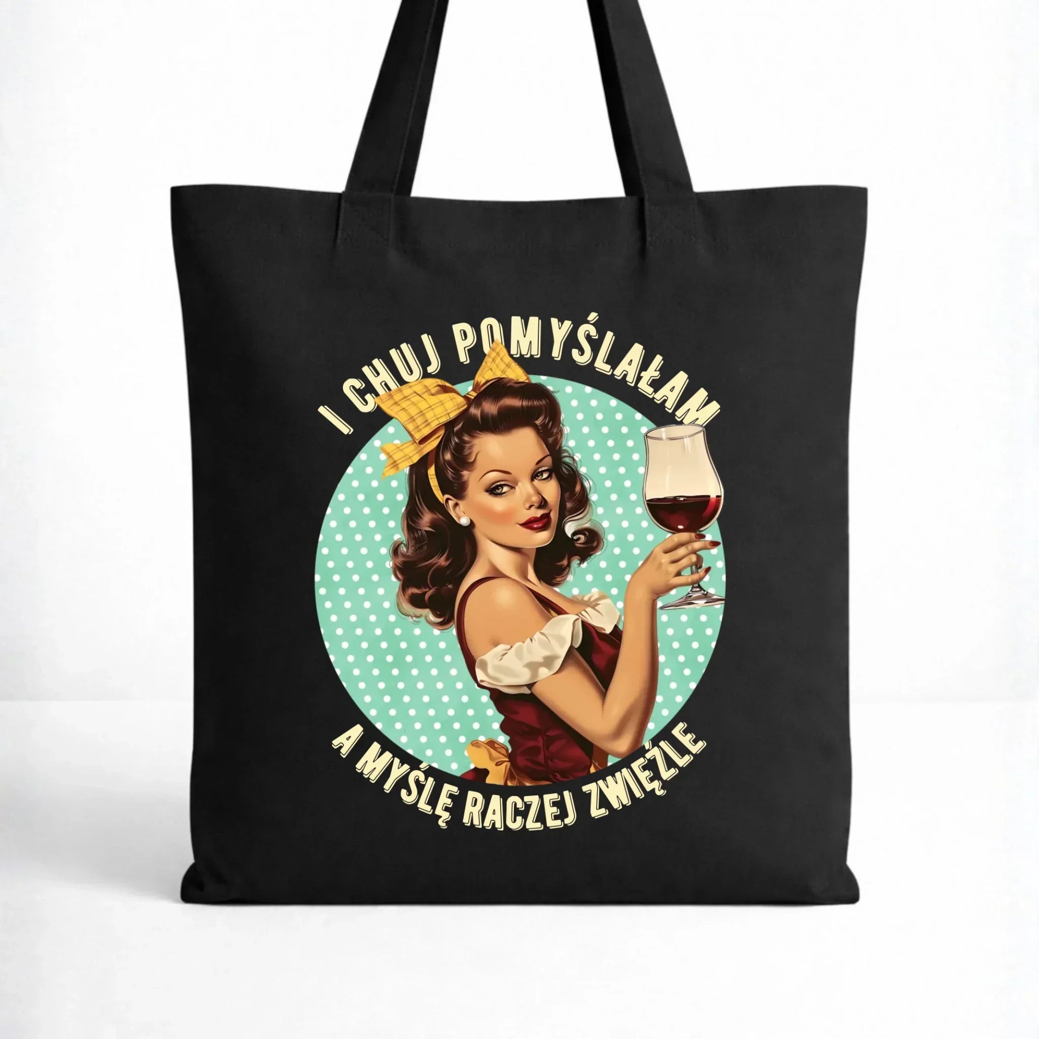 Torba retro - I ch*j pomyślałam, a myślę raczej zwięźle - bez cenzury DZ13 - StoryCups.pl