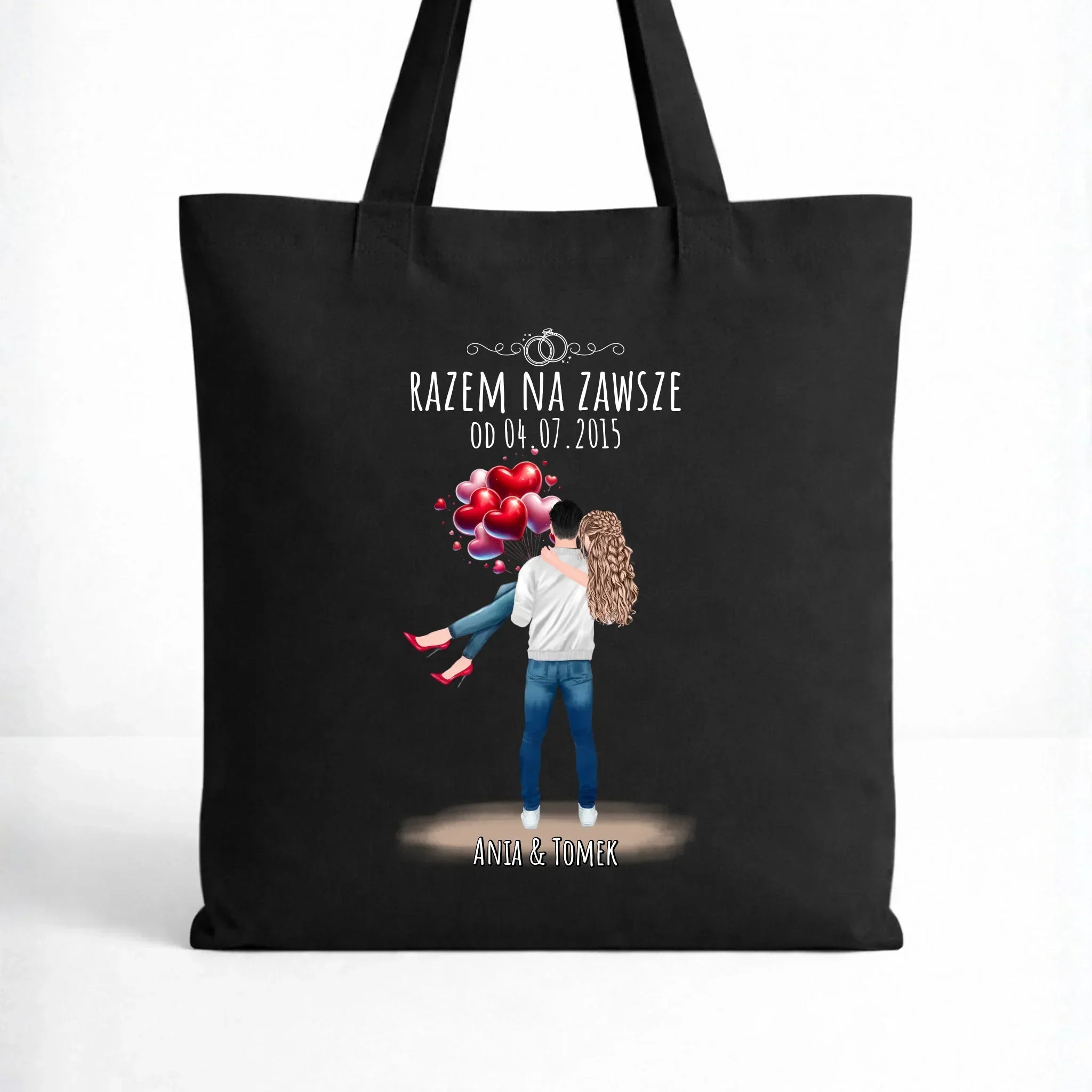 Torba dla par na rocznicę - Razem na zawsze - personalizowana W14 - StoryCups.pl