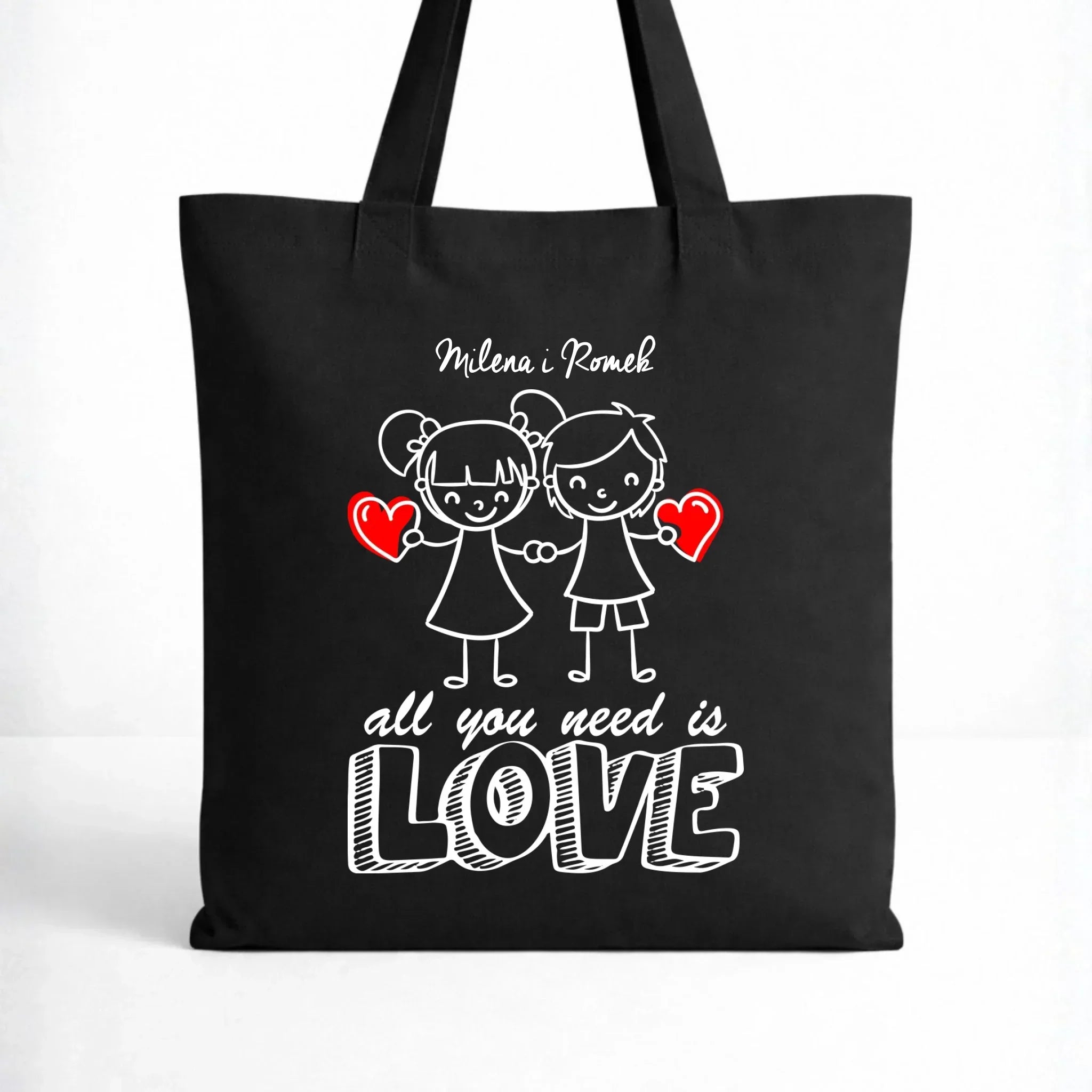 Torba dla par - All You need is love - personalizowana W13 - StoryCups.pl