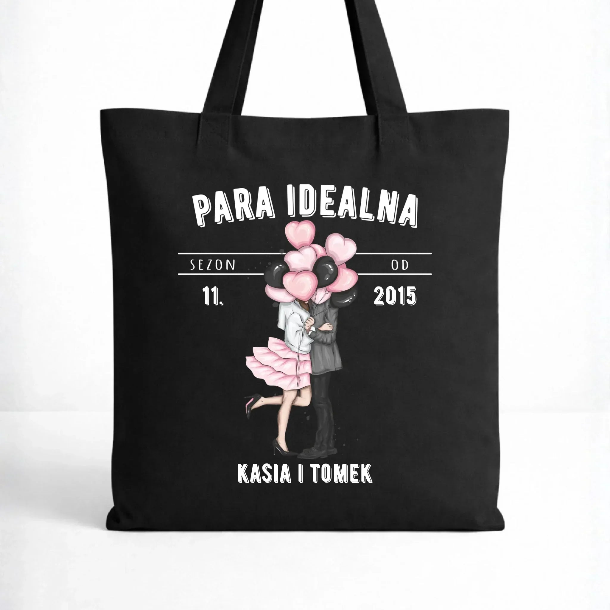 Torba dla par na rocznicę - Para idealna - personalizowana W11 - StoryCups.pl