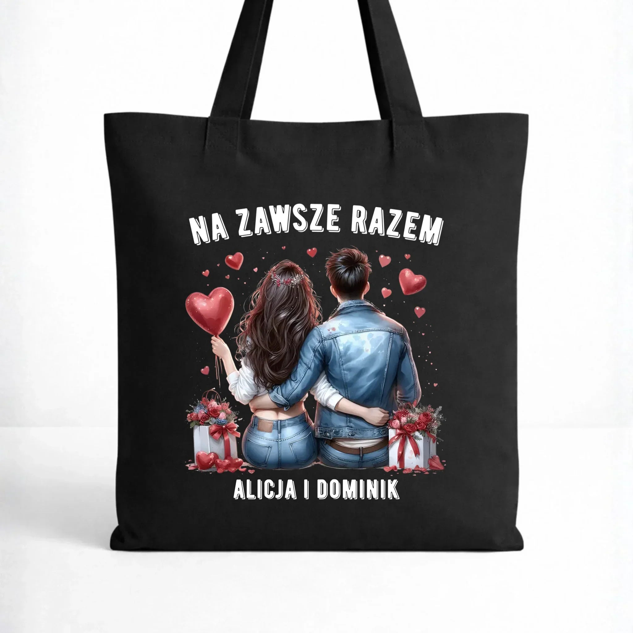 Torba dla par - Na zawsze razem - personalizowana W07 - StoryCups.pl