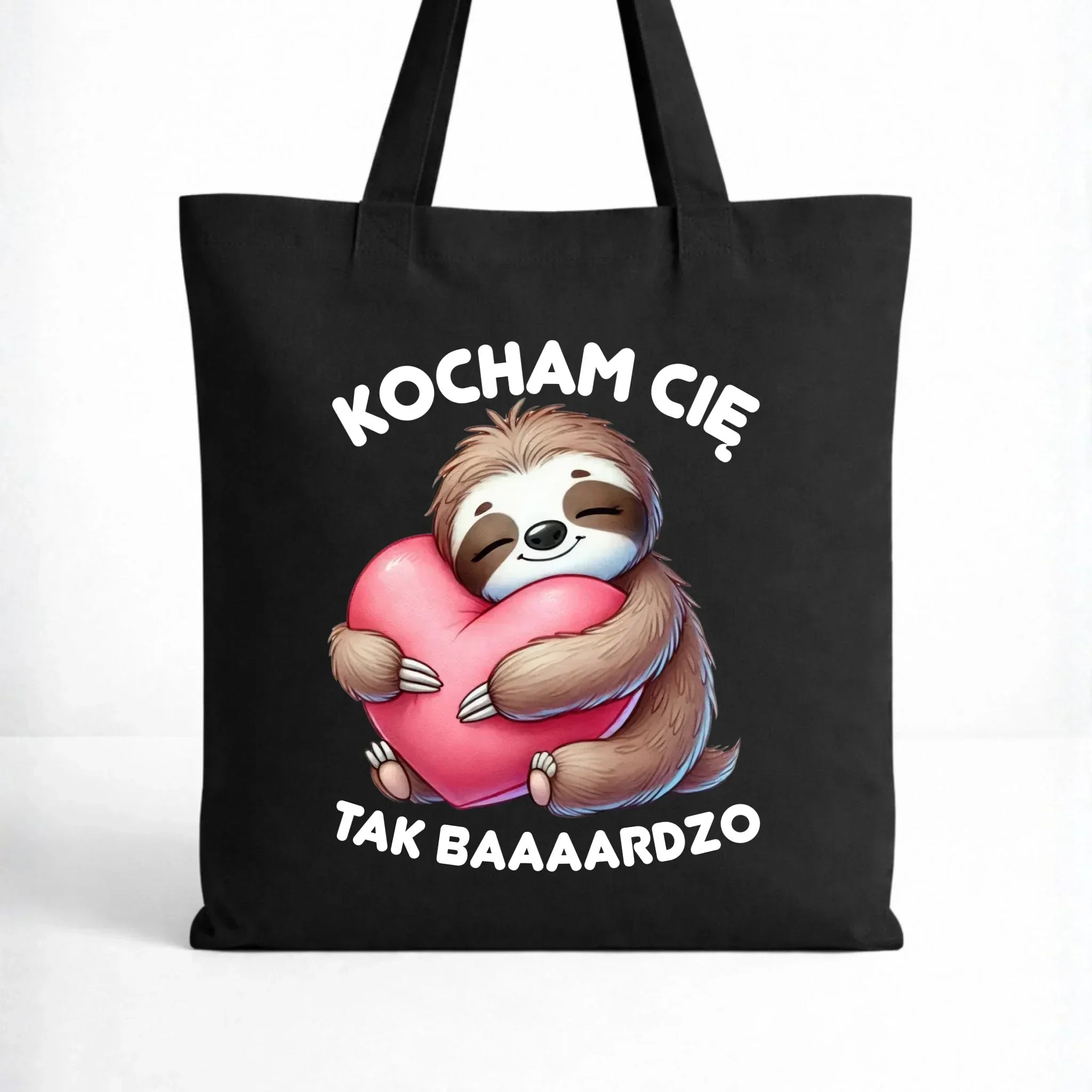 Torba - Leniwiec Kocham Cię tak baaaardzo W16 - StoryCups.pl