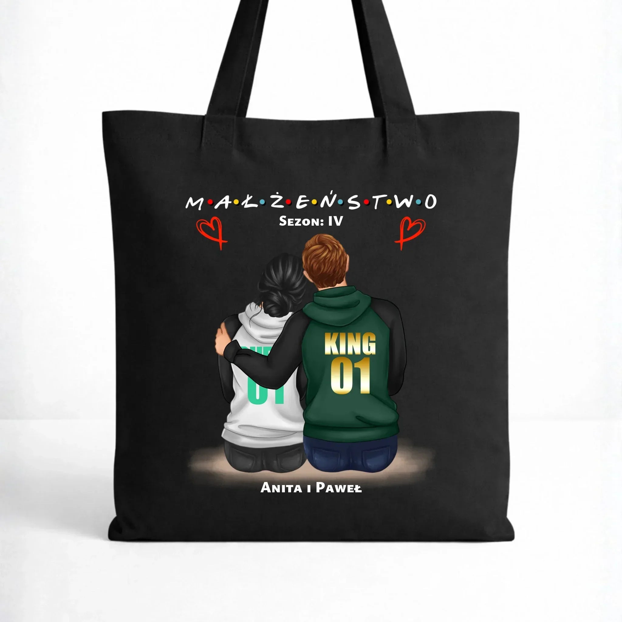 Torba dla par - Małżeństwo Sezon - personalizowana W05 - StoryCups.pl