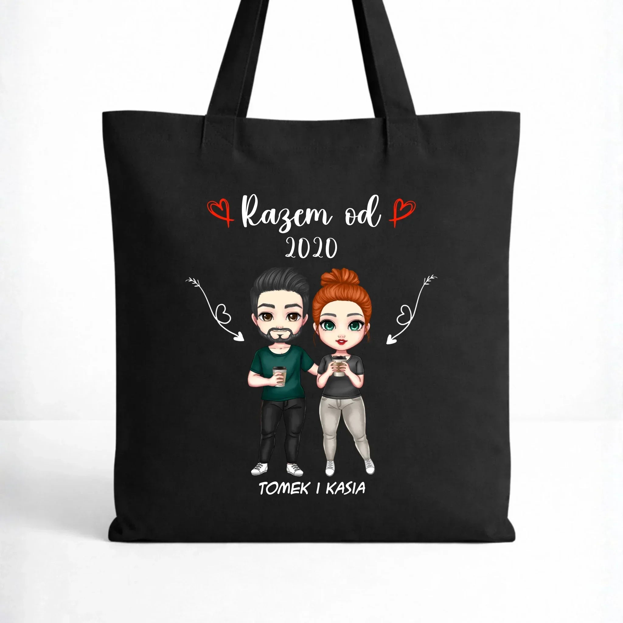 Torba dla par - Razem od - personalizowana W01 - StoryCups.pl