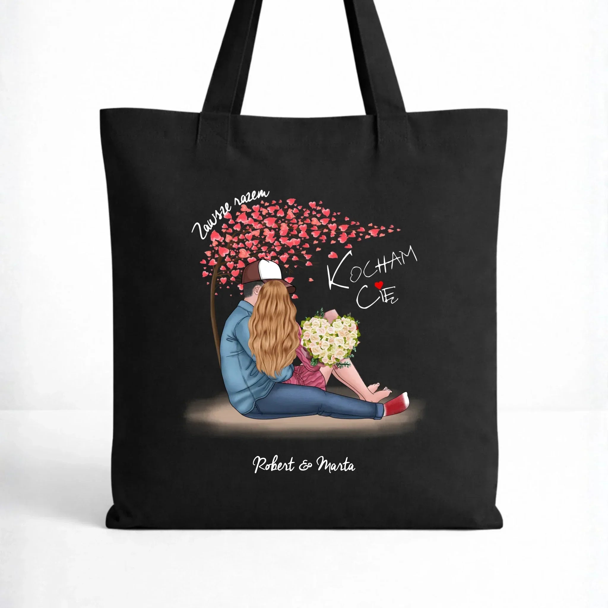 Torba dla par - Zawsze razem - personalizowana W04 - StoryCups.pl