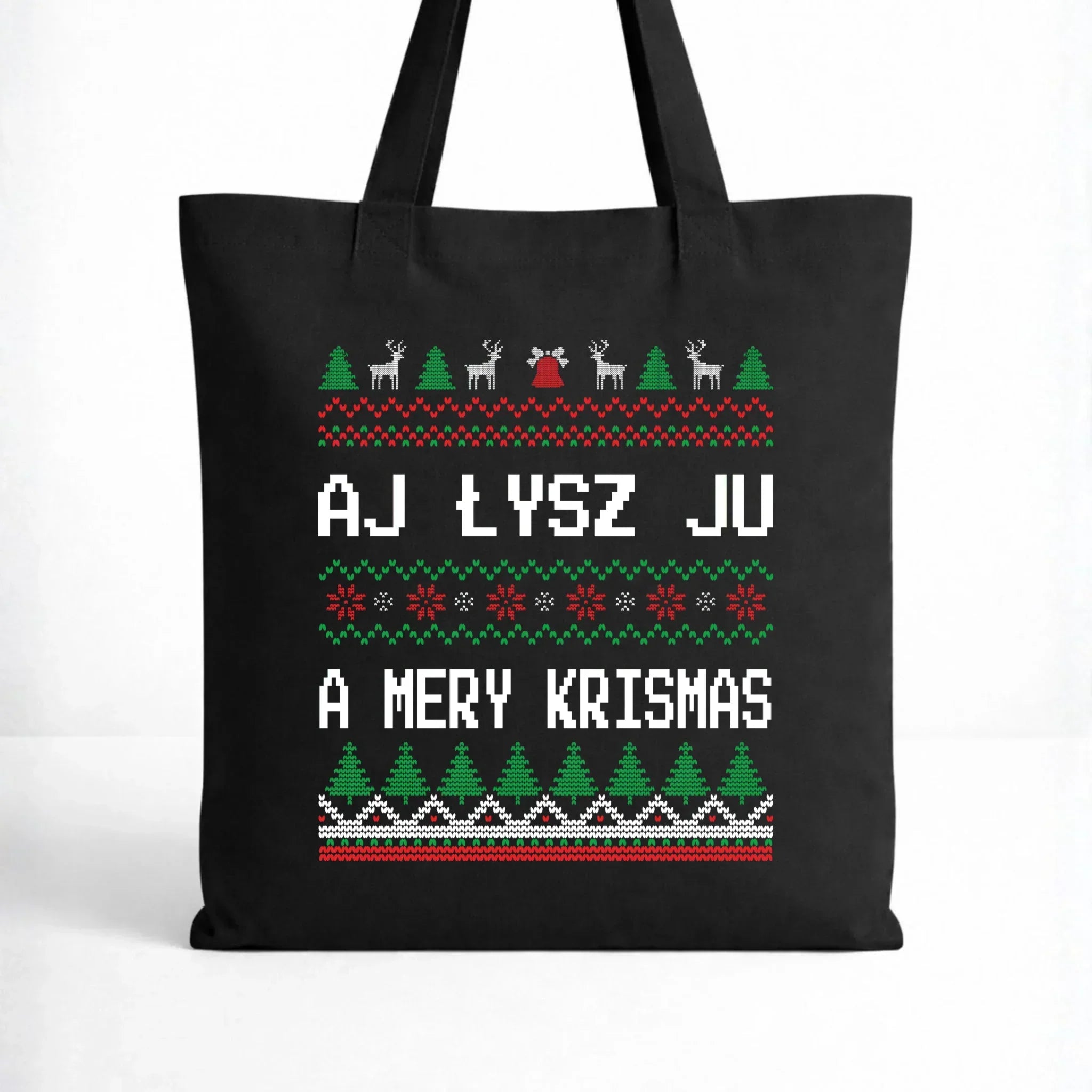 Torba świąteczna - Aj łysz ju a mery krismas BN12 - StoryCups.pl