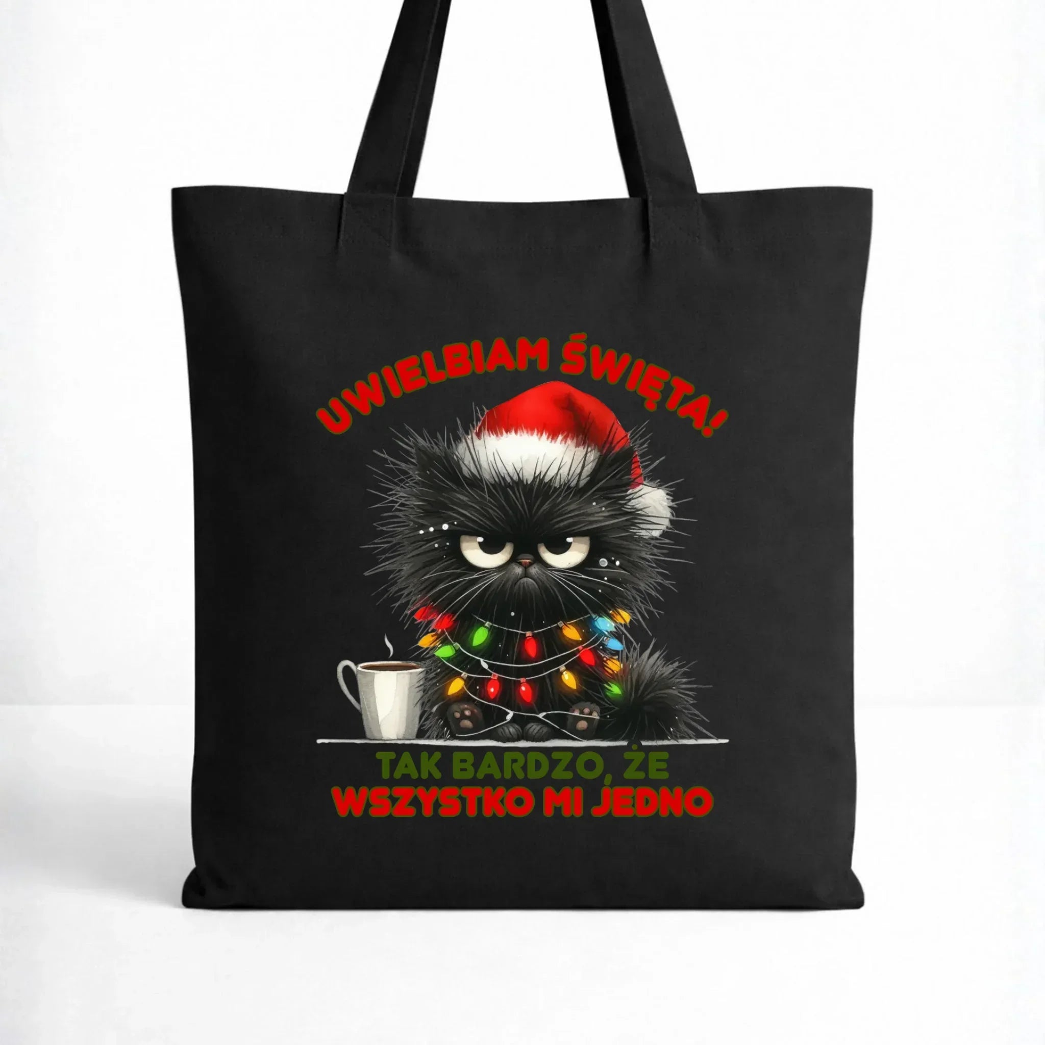 Torba świąteczna - Kot Maruda Wszystko mi jedno BN35 - StoryCups.pl