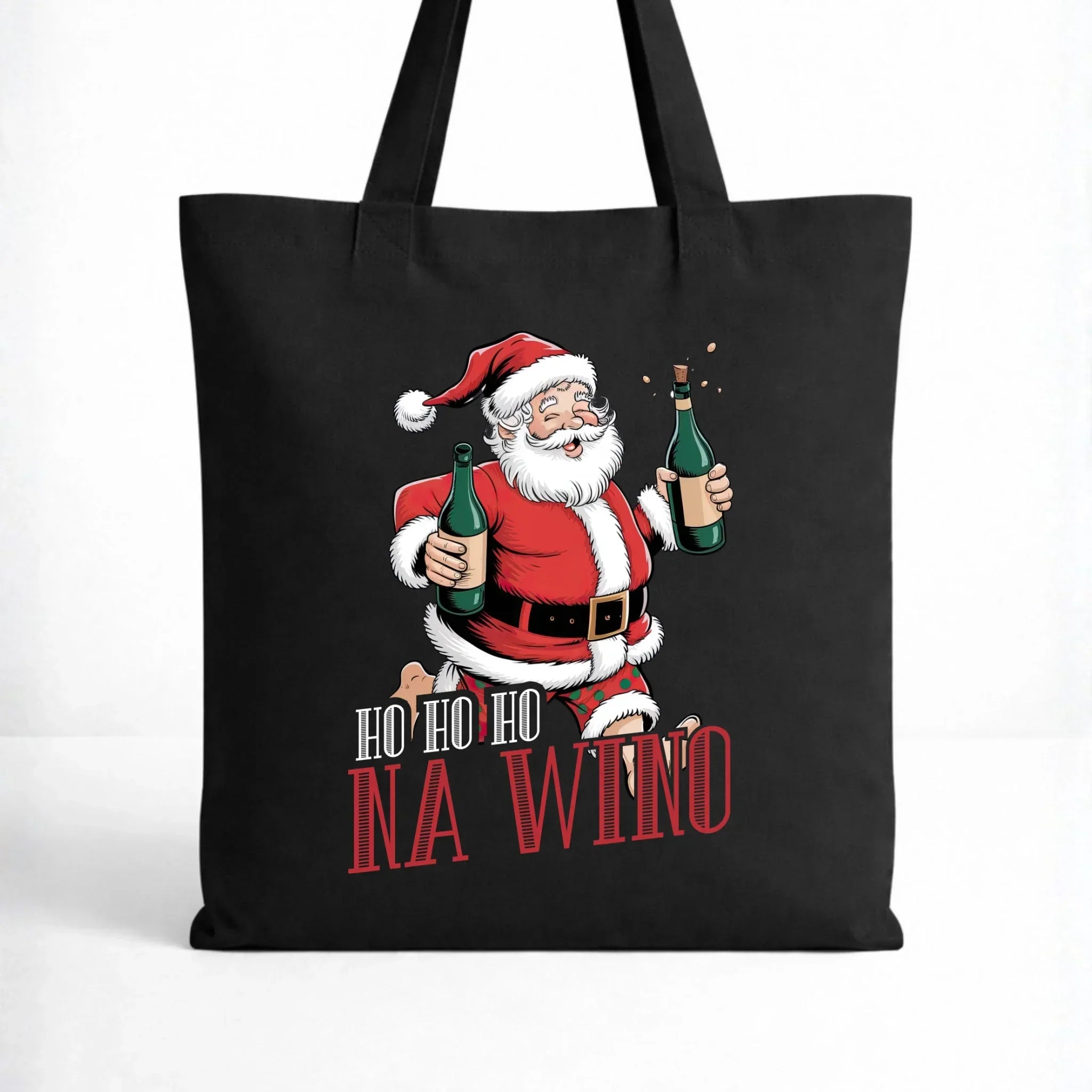 Torba świąteczna - Mikołaj Ho ho ho na wino BN61 - StoryCups.pl