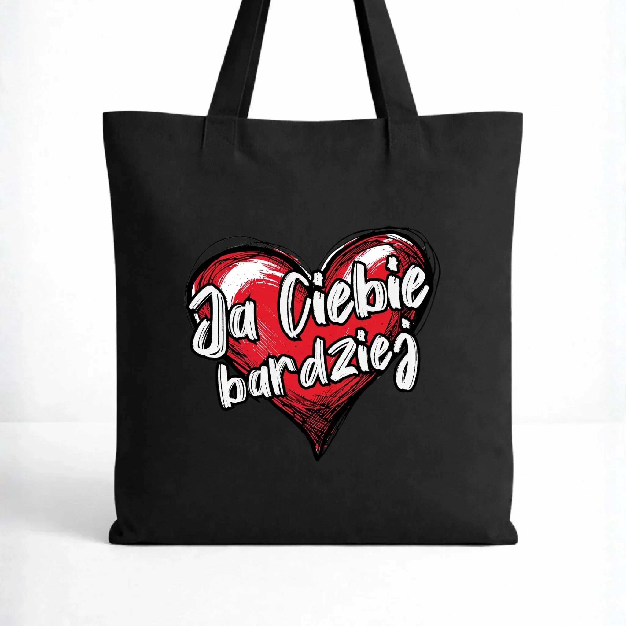 Torba dla par - Serce Ja Ciebie bardziej W84 - StoryCups.pl