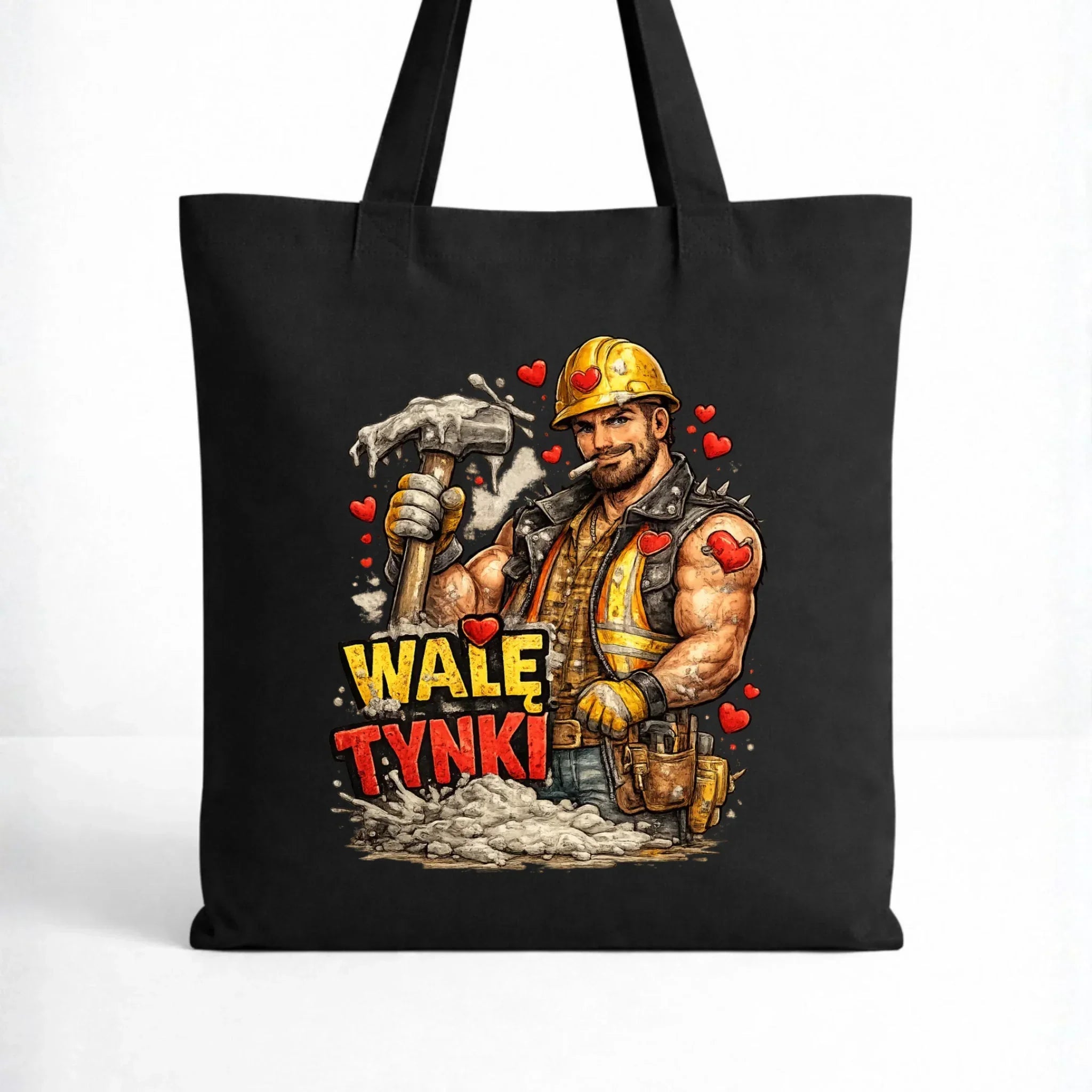 Torba na Walentynki - Budowlaniec Walę tynki W64 - StoryCups.pl