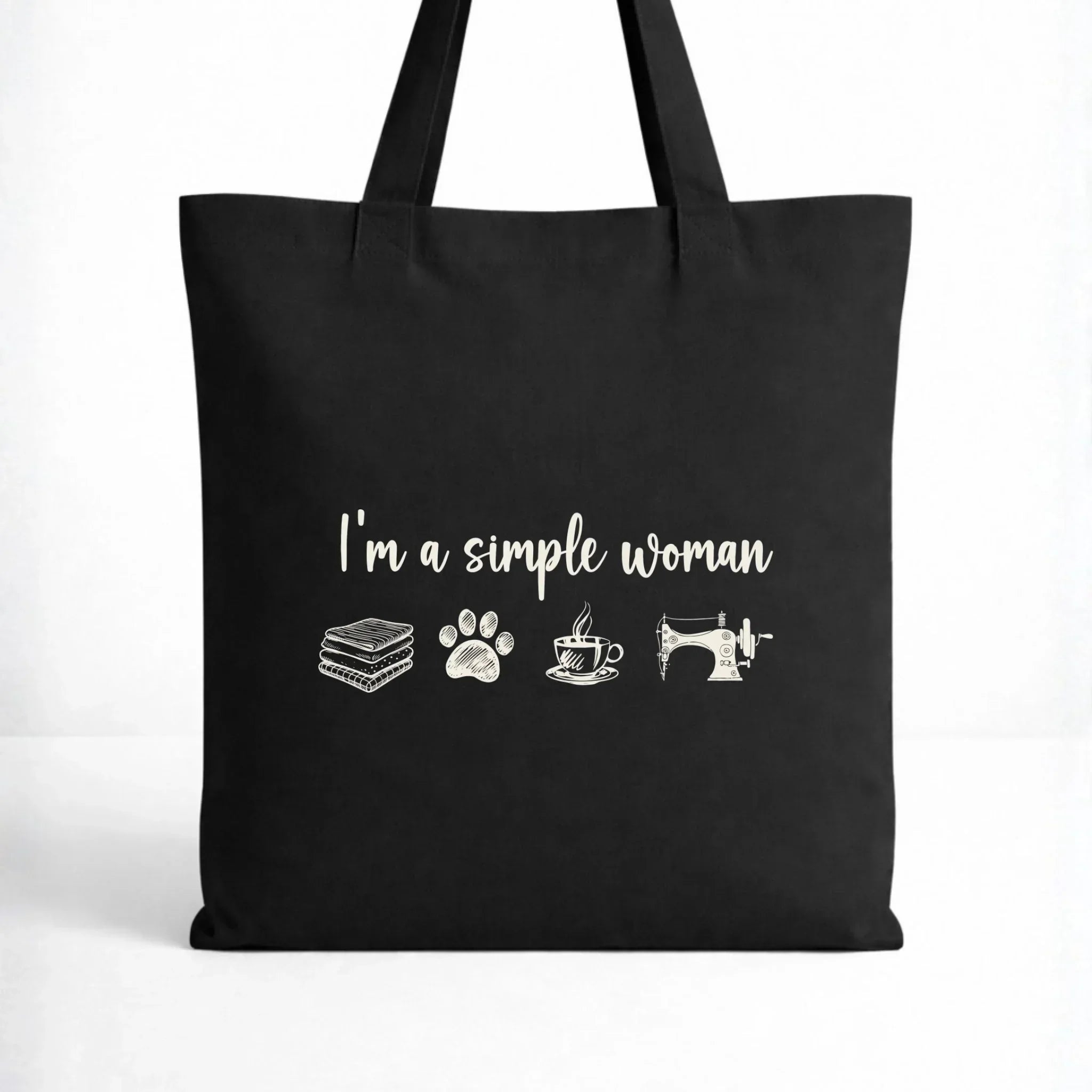 Torba szyciowa dla krawcowej - I'm a simple woman HS20 - StoryCups.pl