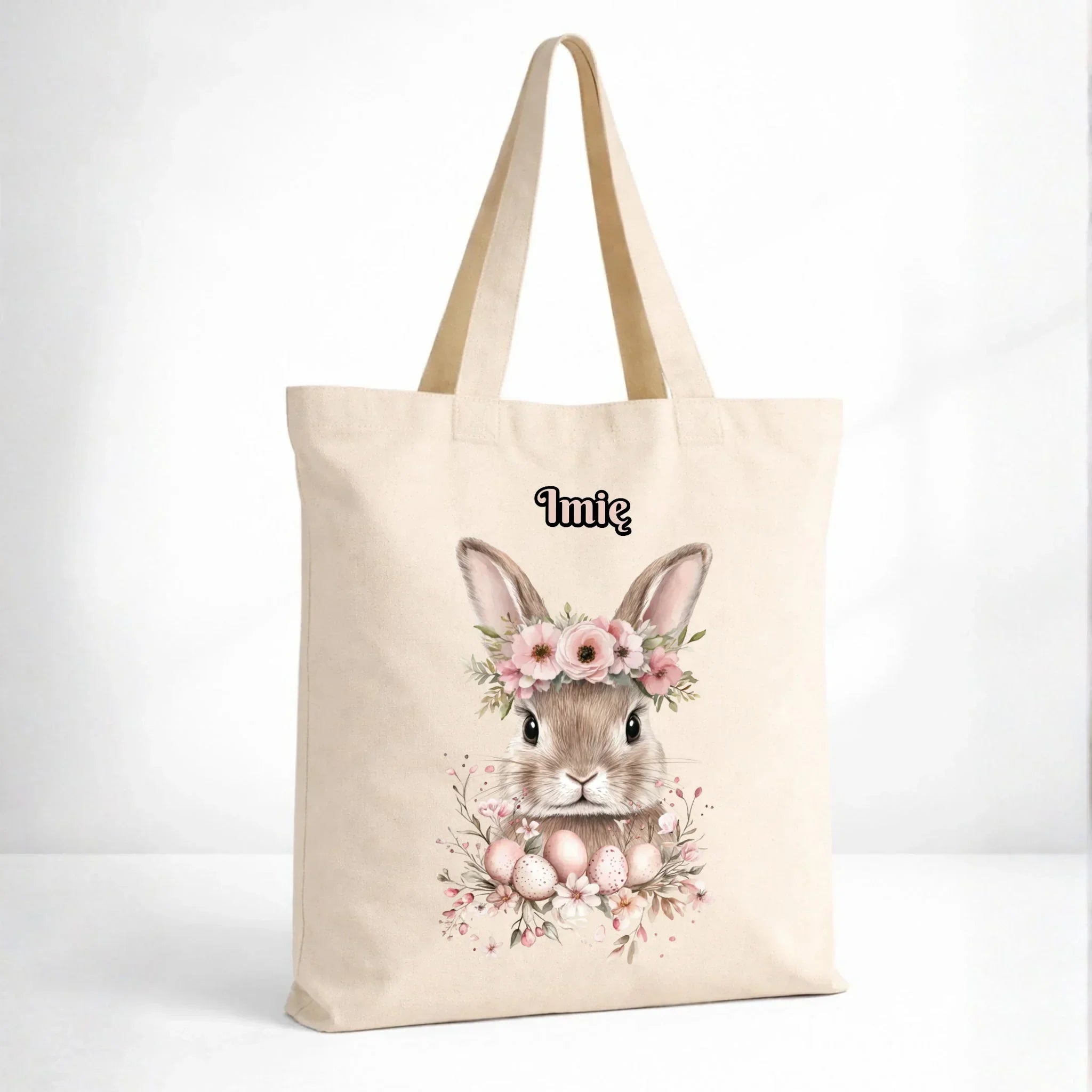 Torba na Wielkanoc - Zajączek Boho - personalizowana WN05 - StoryCups.pl