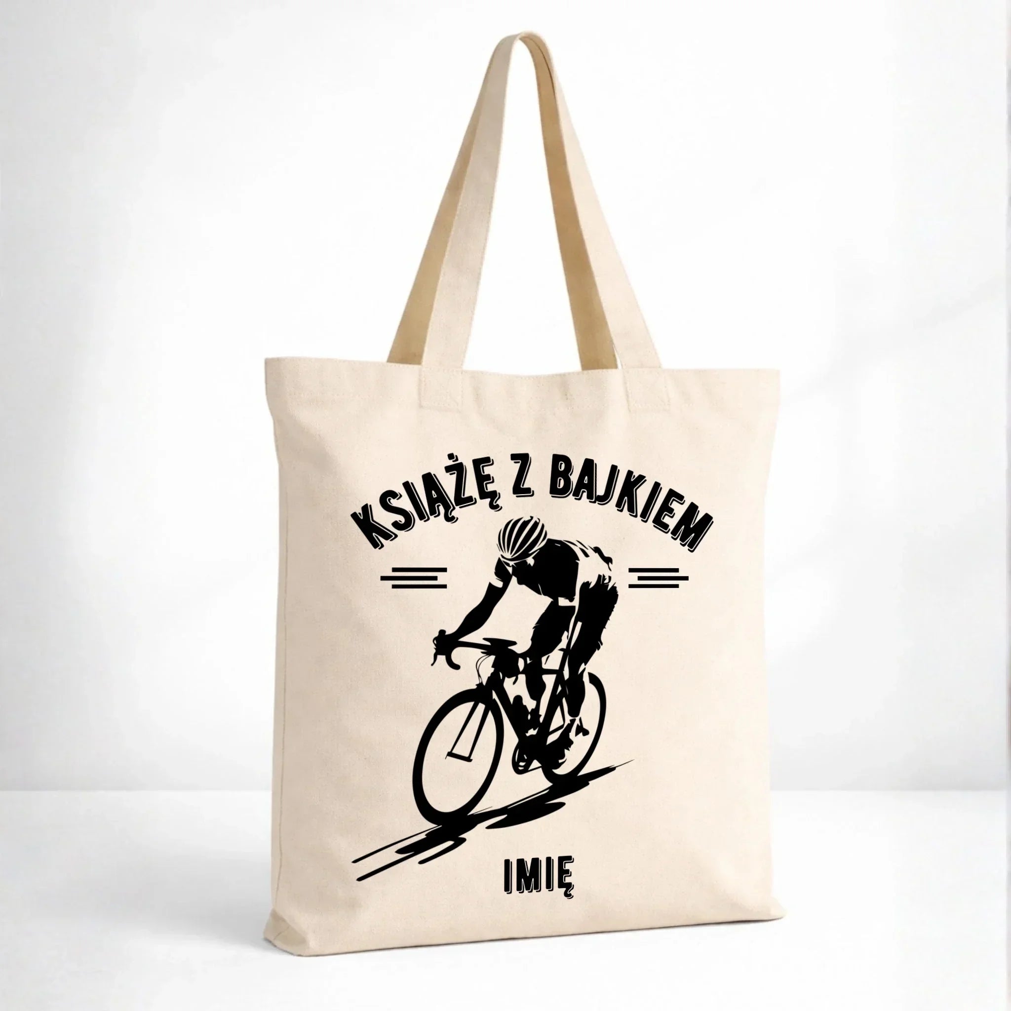 Torba dla rowerzysty - Książę z bajkiem - personalizowana HR01 - StoryCups.pl