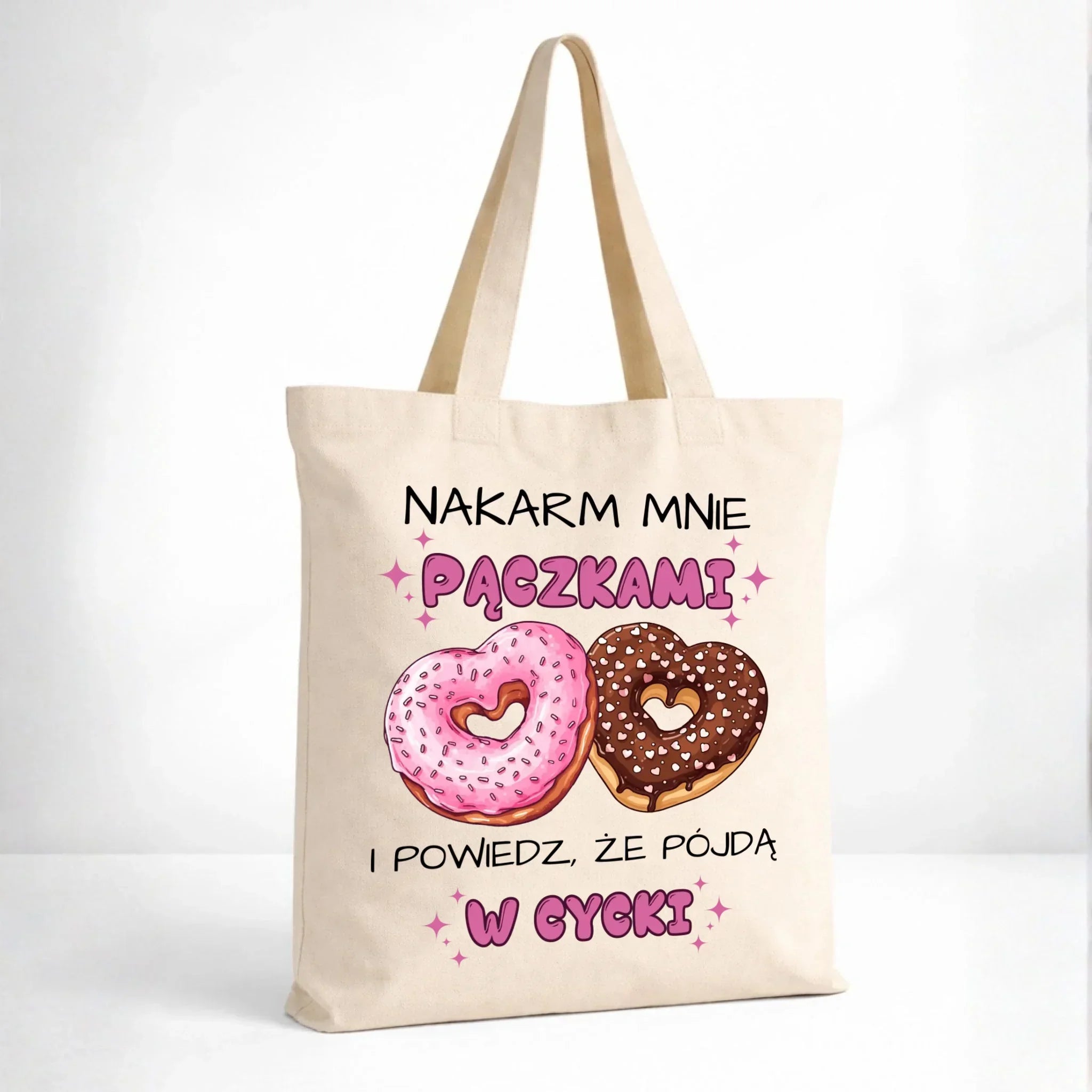 Torba dla dziewczyny - Nakarm mnie pączkami W59 - StoryCups.pl