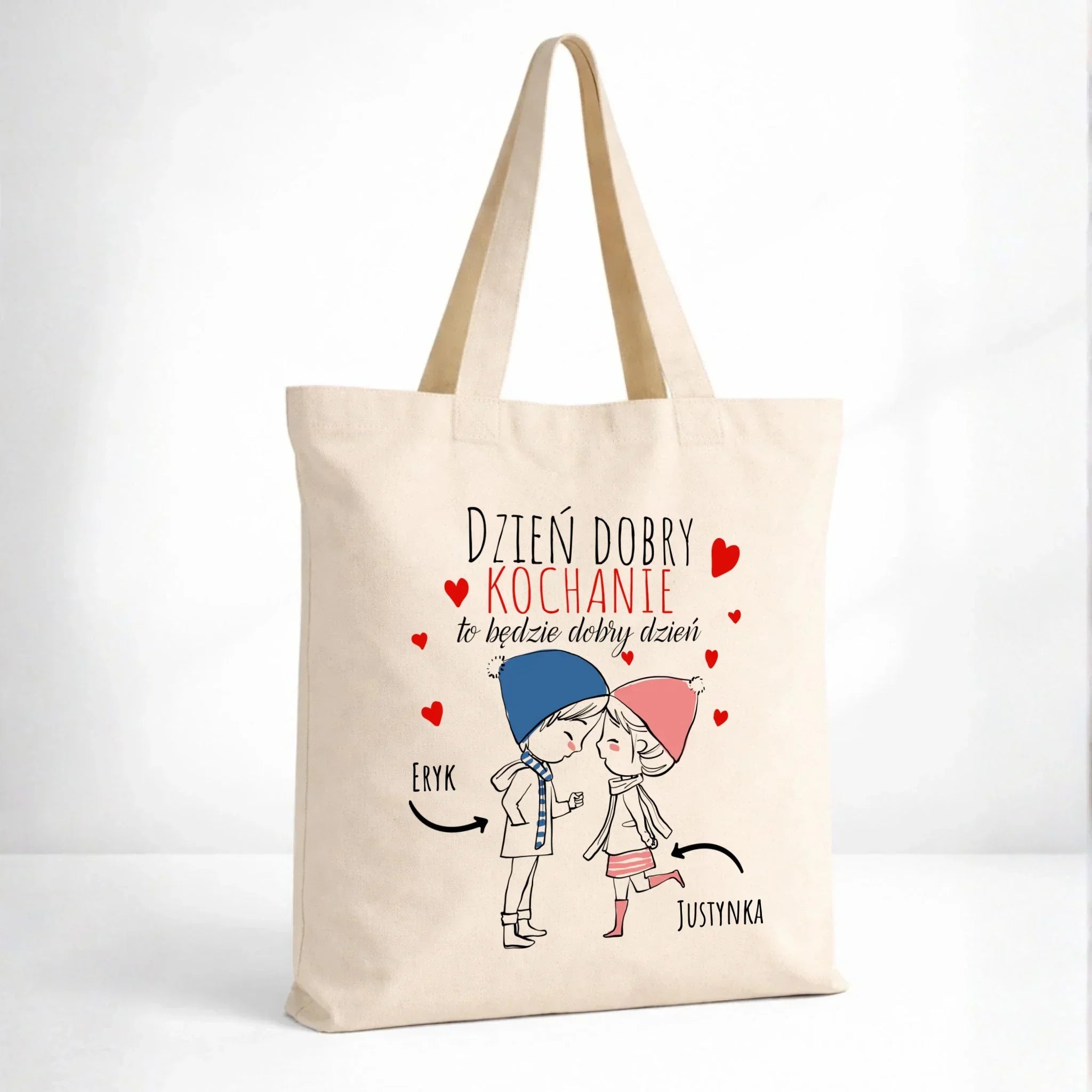 Torba dla par - Dzień dobry Kochanie - personalizowana W10 - StoryCups.pl