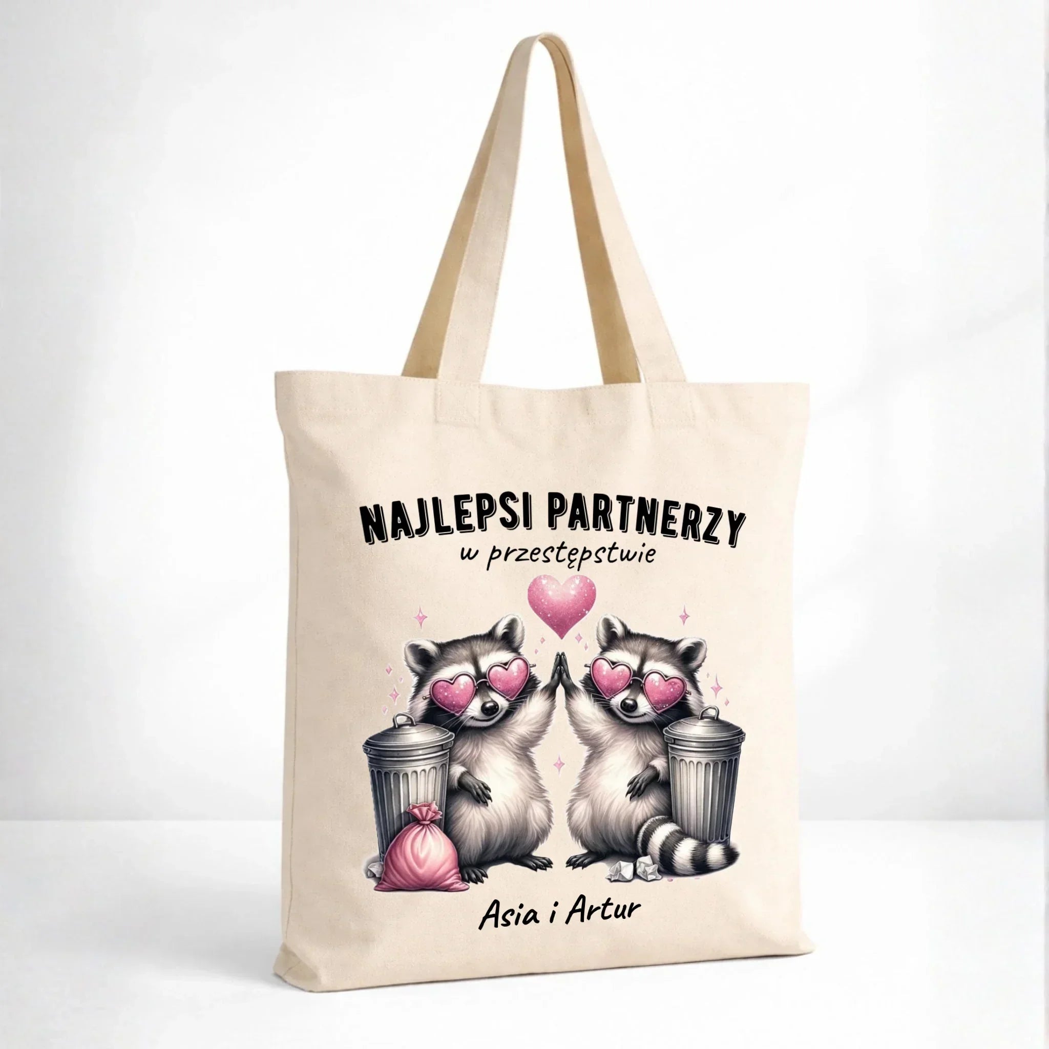 Torba dla par - Najlepsi partnerzy w przestępstwie - personalizowana W27 - StoryCups.pl