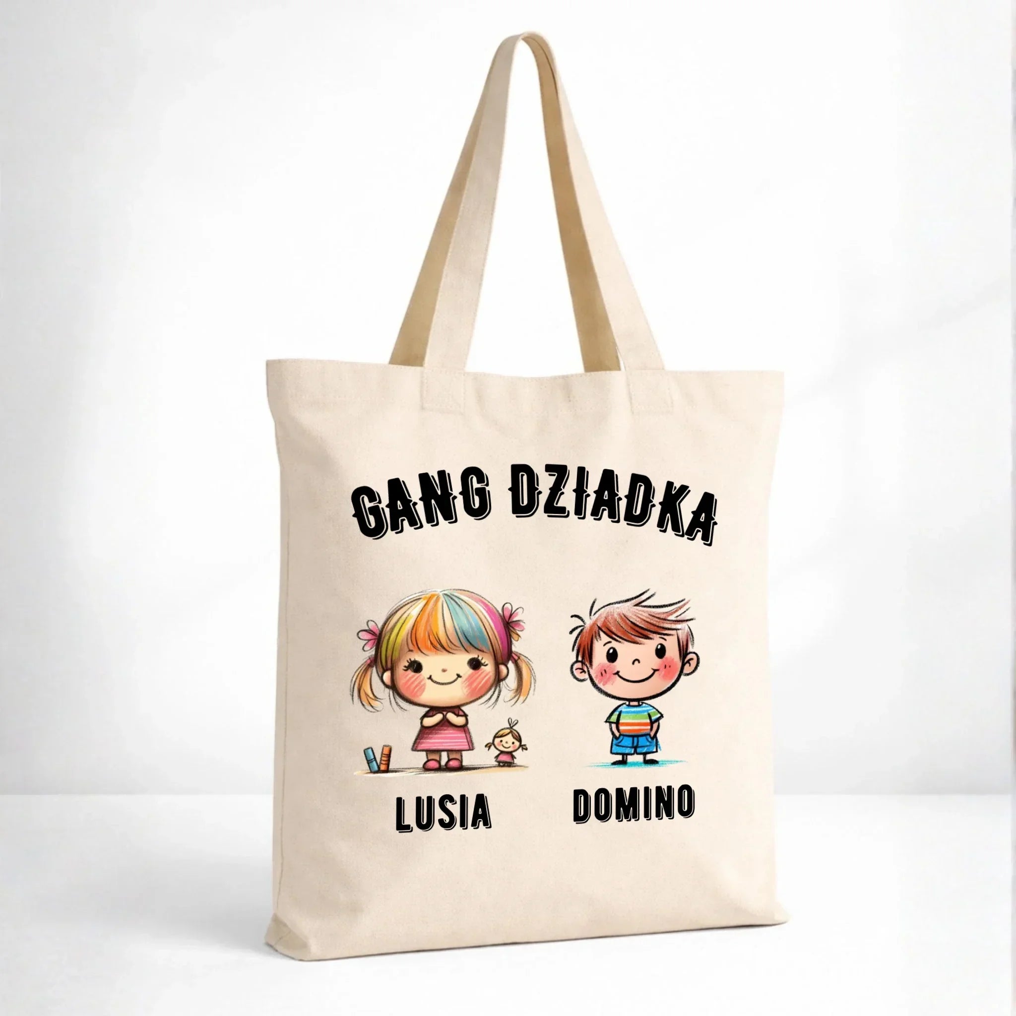 Torba dla dziadka - Gang Dziadka imiona wnuków 2-6 - personalizowana D18 - StoryCups.pl