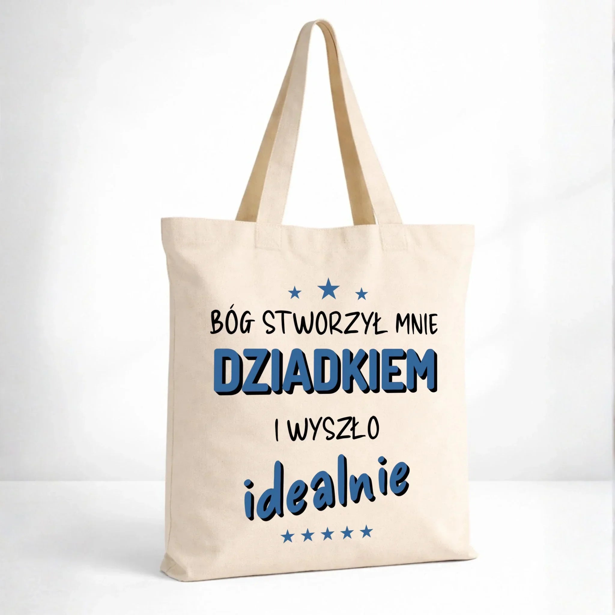Torba dla dziadka - Bóg stworzył mnie dziadkiem i wyszło idealnie D08 - StoryCups.pl