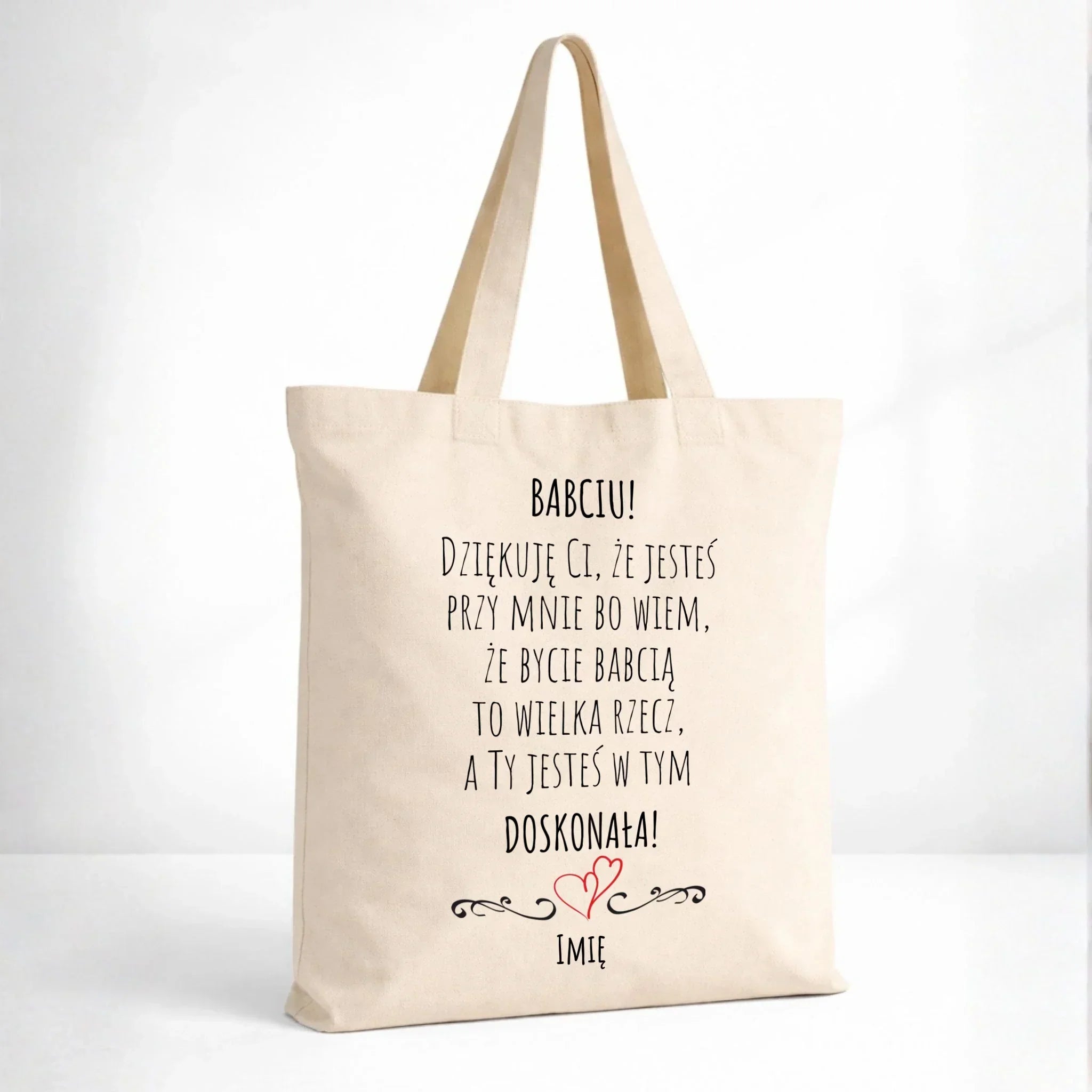 Torba dla babci - Babciu jesteś doskonała dedykacja - personalizowana B22 - StoryCups.pl