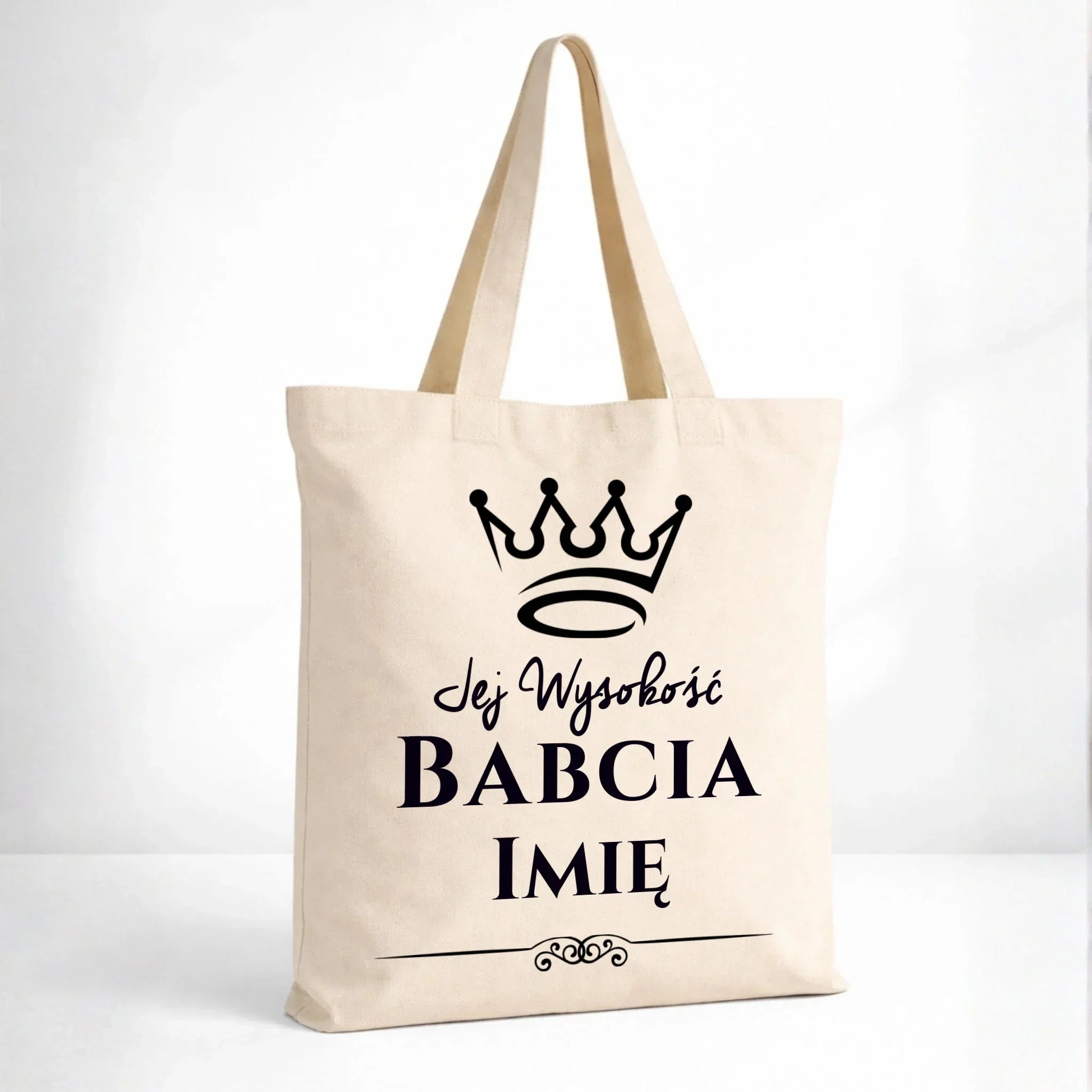 Torba dla babci - Jej Wysokość Babcia - personalizowana B11 - StoryCups.pl