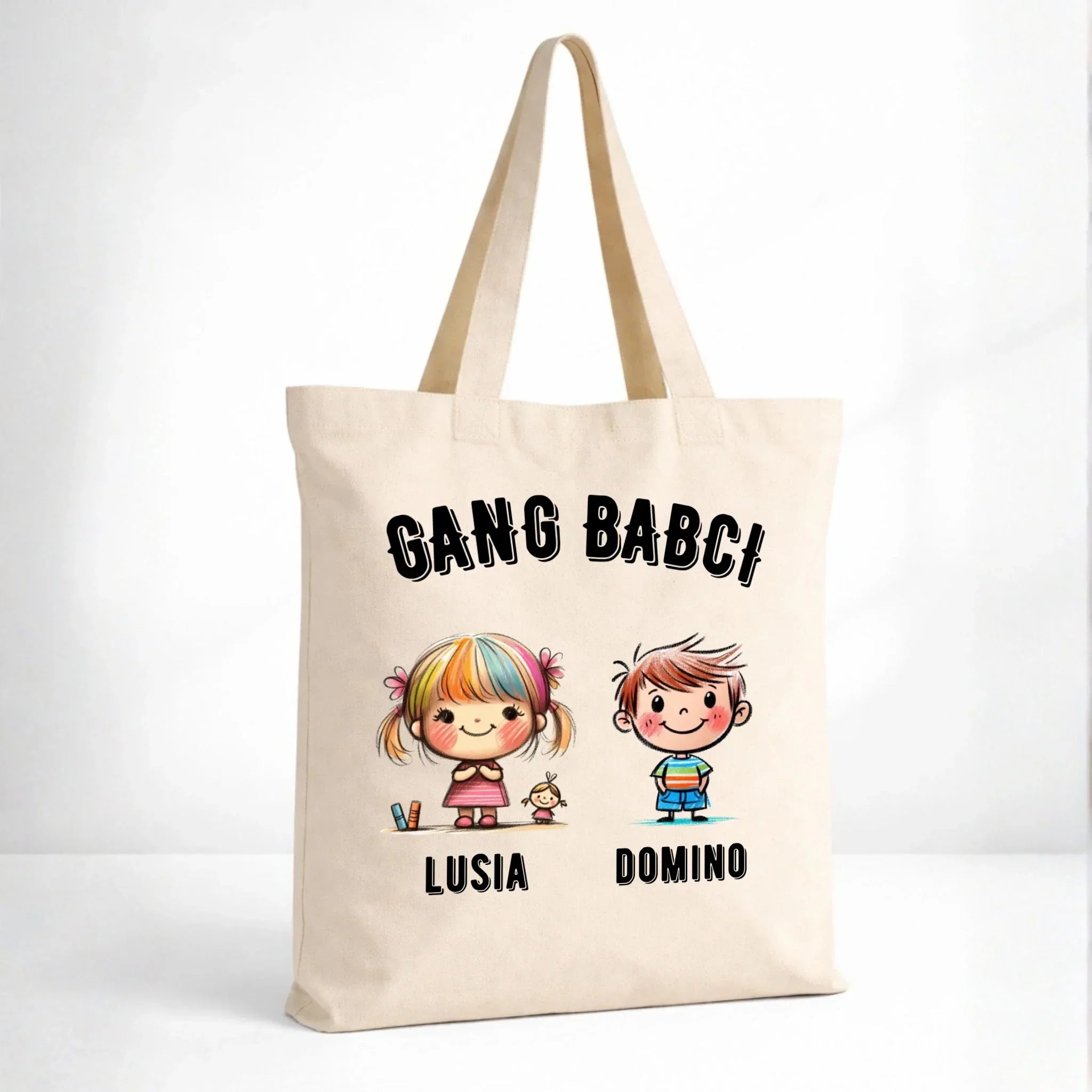 Torba dla babci - Gang Babci imiona wnuków 2-6 - personalizowana B18 - StoryCups.pl