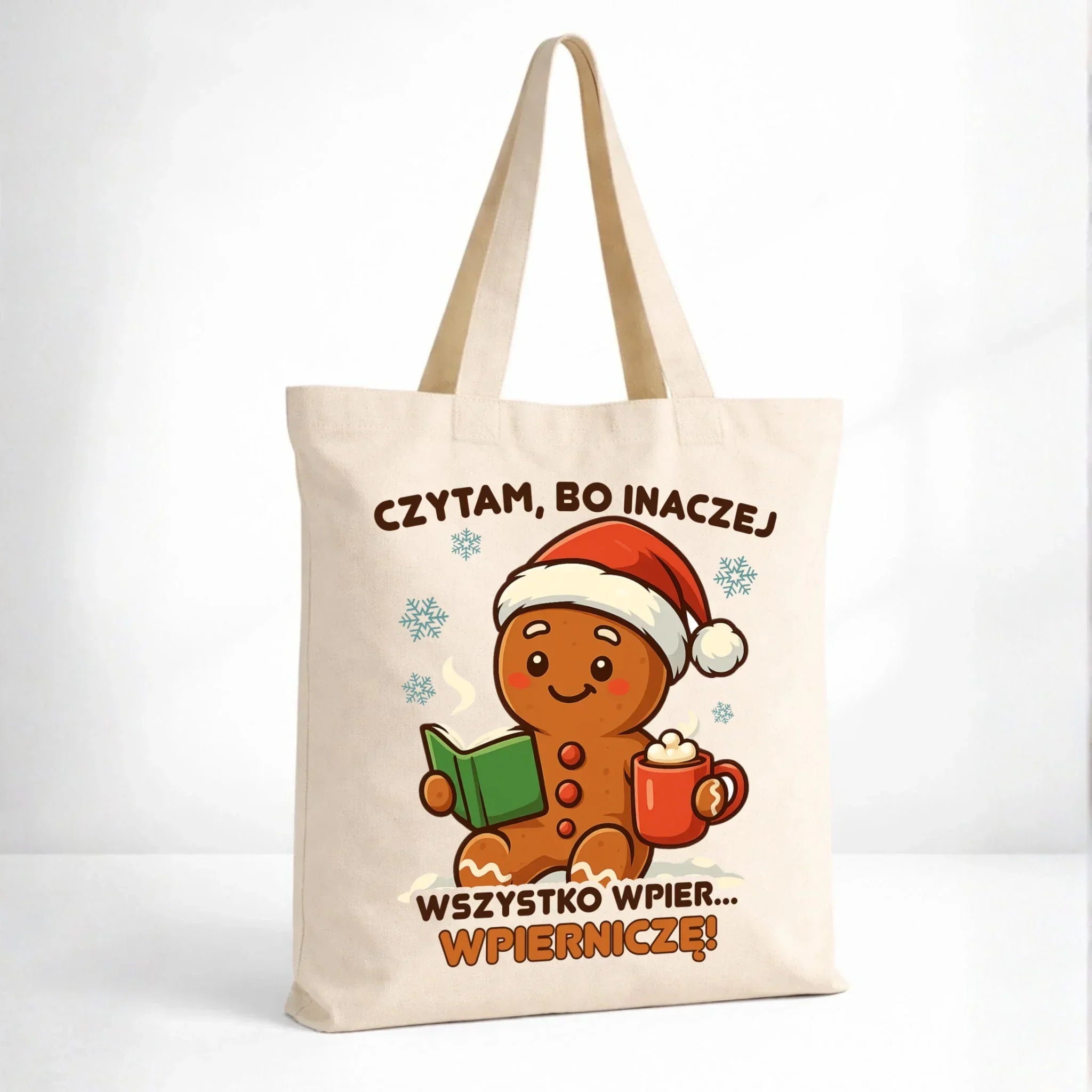 Torba świąteczna - Czytam, bo inaczej wszystko wpier... wpierniczę BN79 - StoryCups.pl