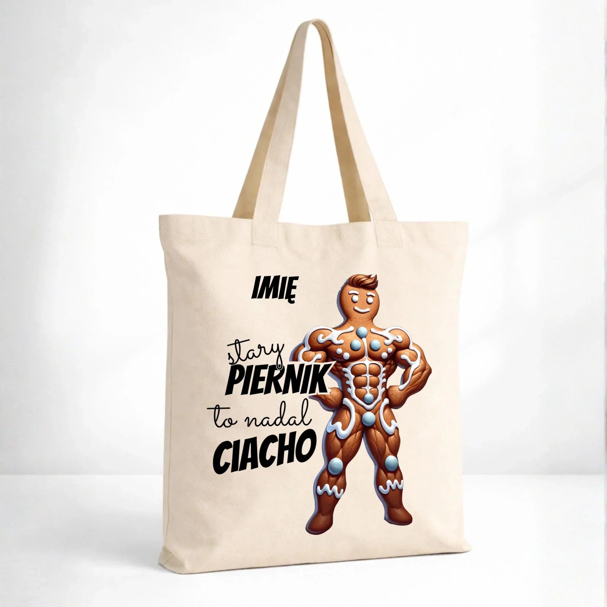 Torba świąteczna - Stary piernik to nadal ciacho - personalizowana BN23 - StoryCups.pl