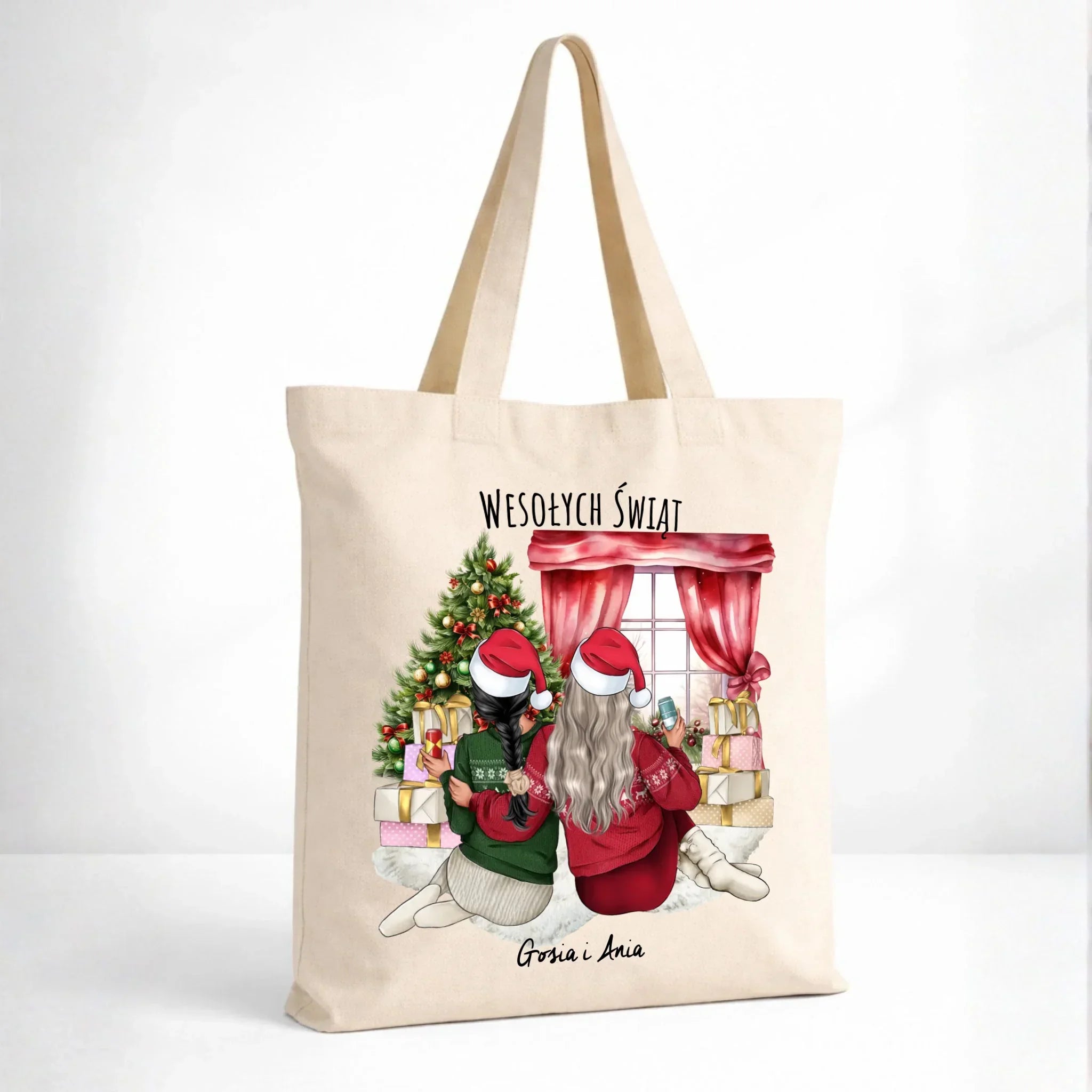 Torba świąteczna - prezent dla przyjaciółki - 2-4 przyjaciółek - personalizowana PR06 - StoryCups.pl