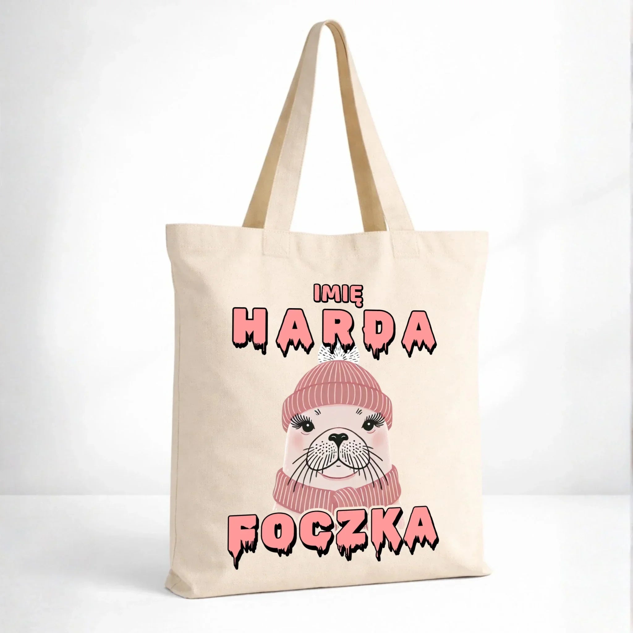 Torba - prezent dla morsa - Harda foczka - personalizowana HM05 - StoryCups.pl