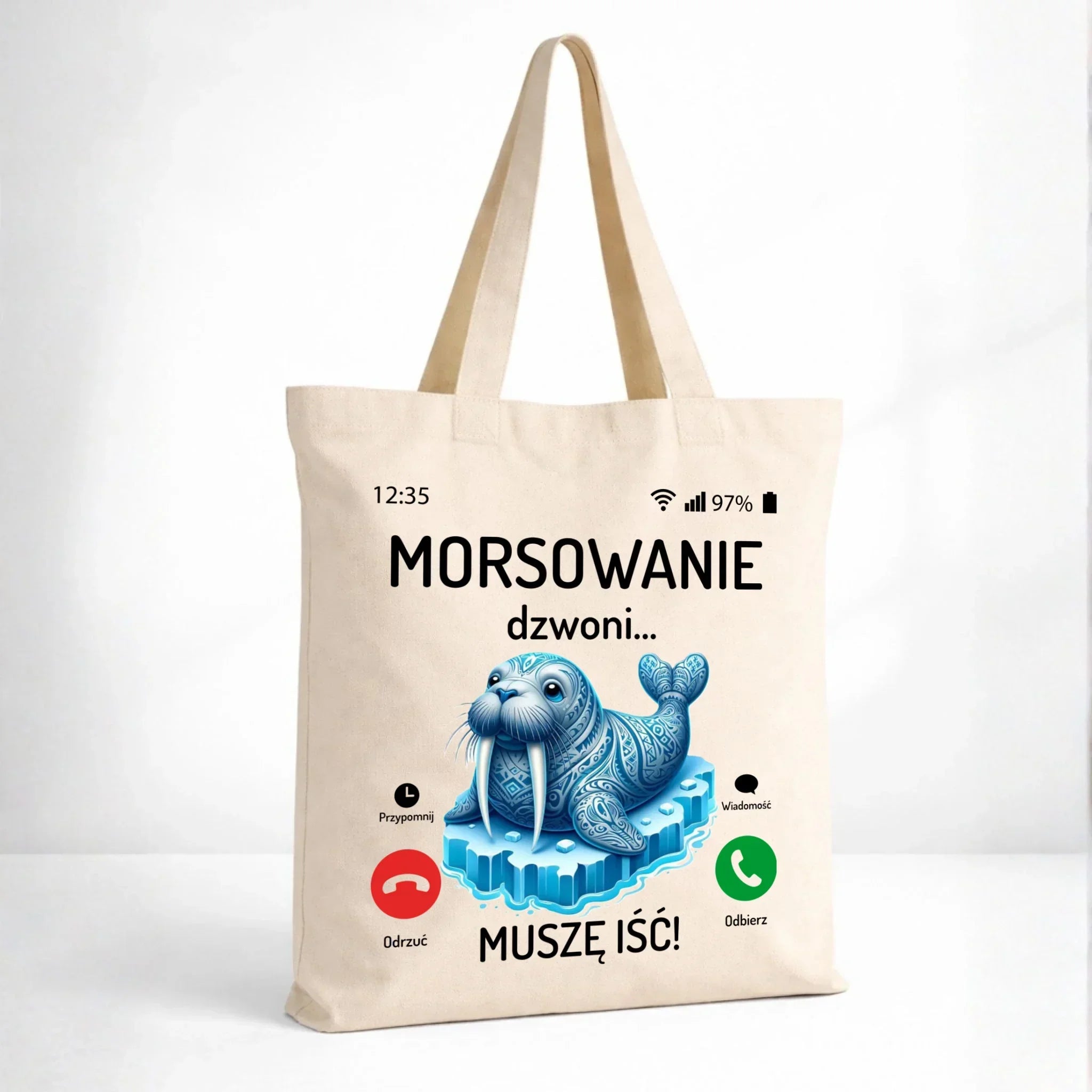 Torba - prezent dla morsa - Morsowanie dzwoni muszę iść - Mors HM04 - StoryCups.pl