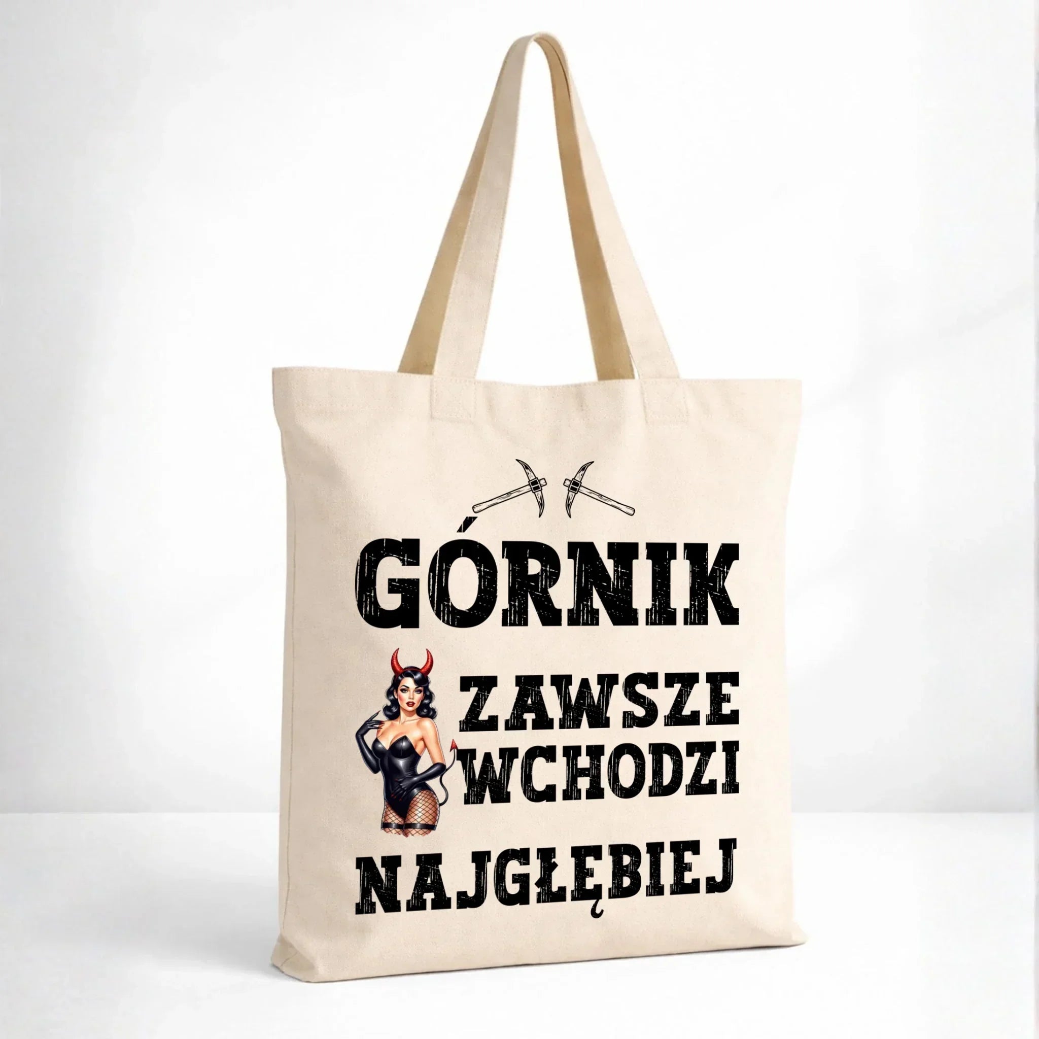 Torba - prezent dla górnika - Górnik zawsze wchodzi najgłębiej G22 - StoryCups.pl