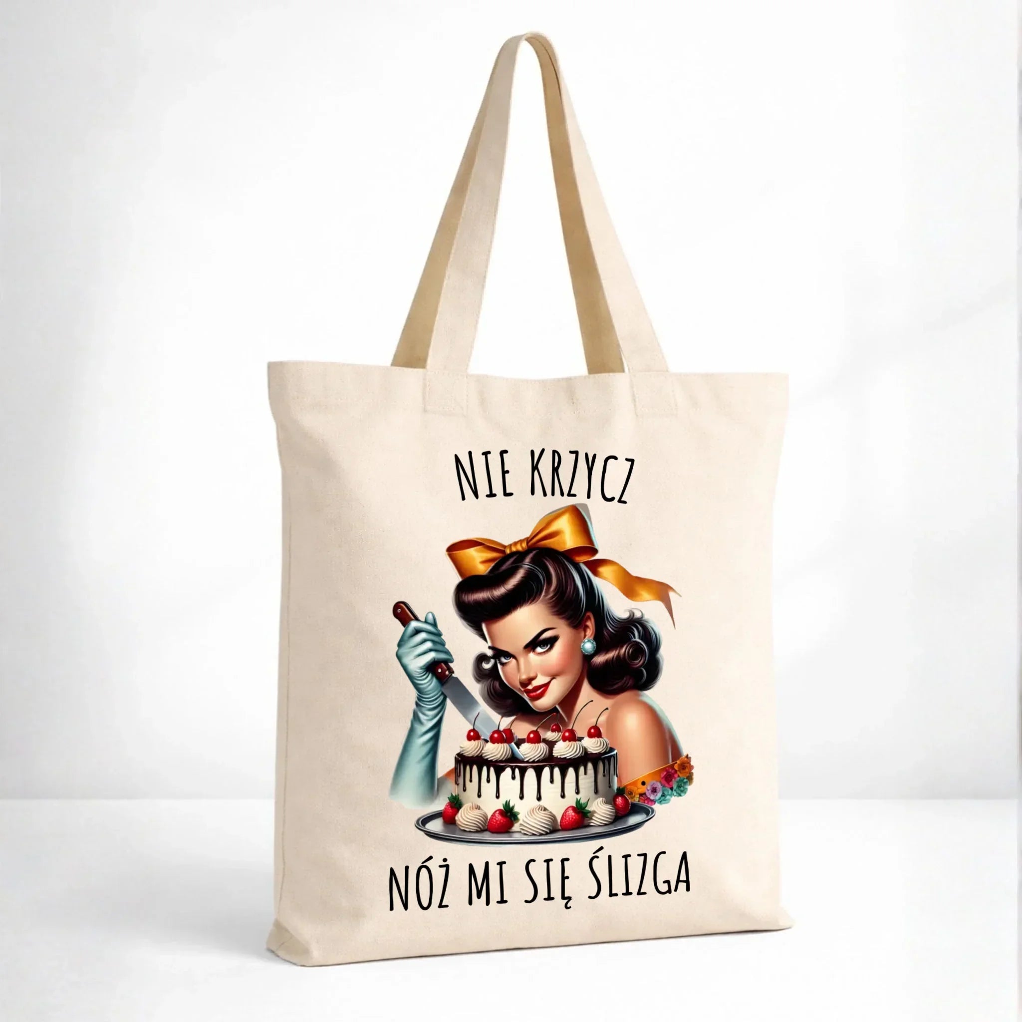 Torba - Nie krzycz, nóż mi się ślizga - Czarny humor DZ22 - StoryCups.pl