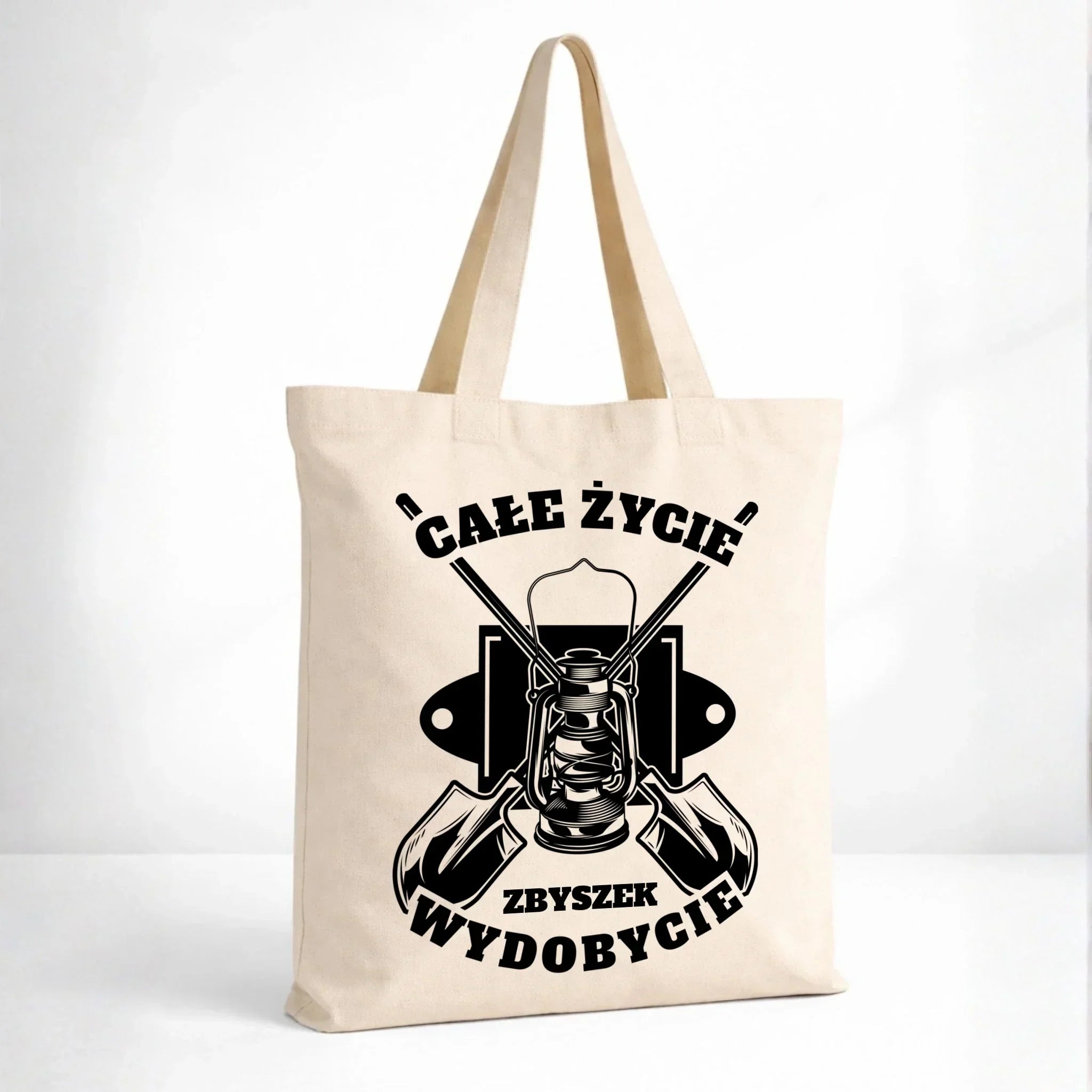 Torba - prezent dla górnika - Całe życie wydobycie - personalizowana G01 - StoryCups.pl