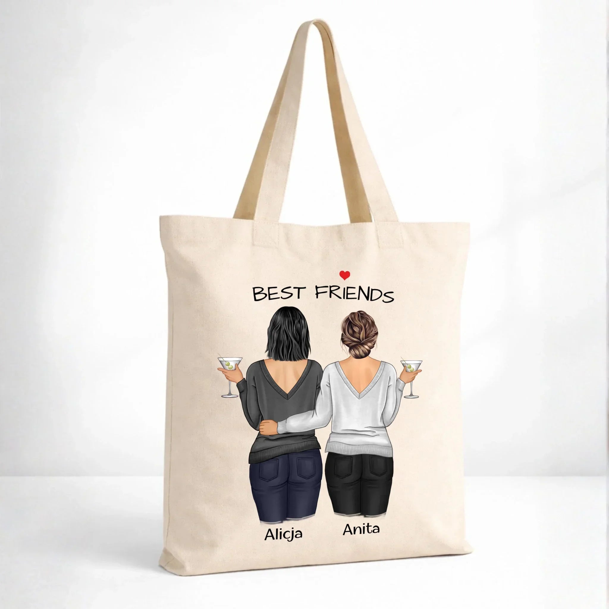 Torba - prezent dla przyjaciółki - Best Friends - personalizowane postacie 2-4 osoby PR03 - StoryCups.pl