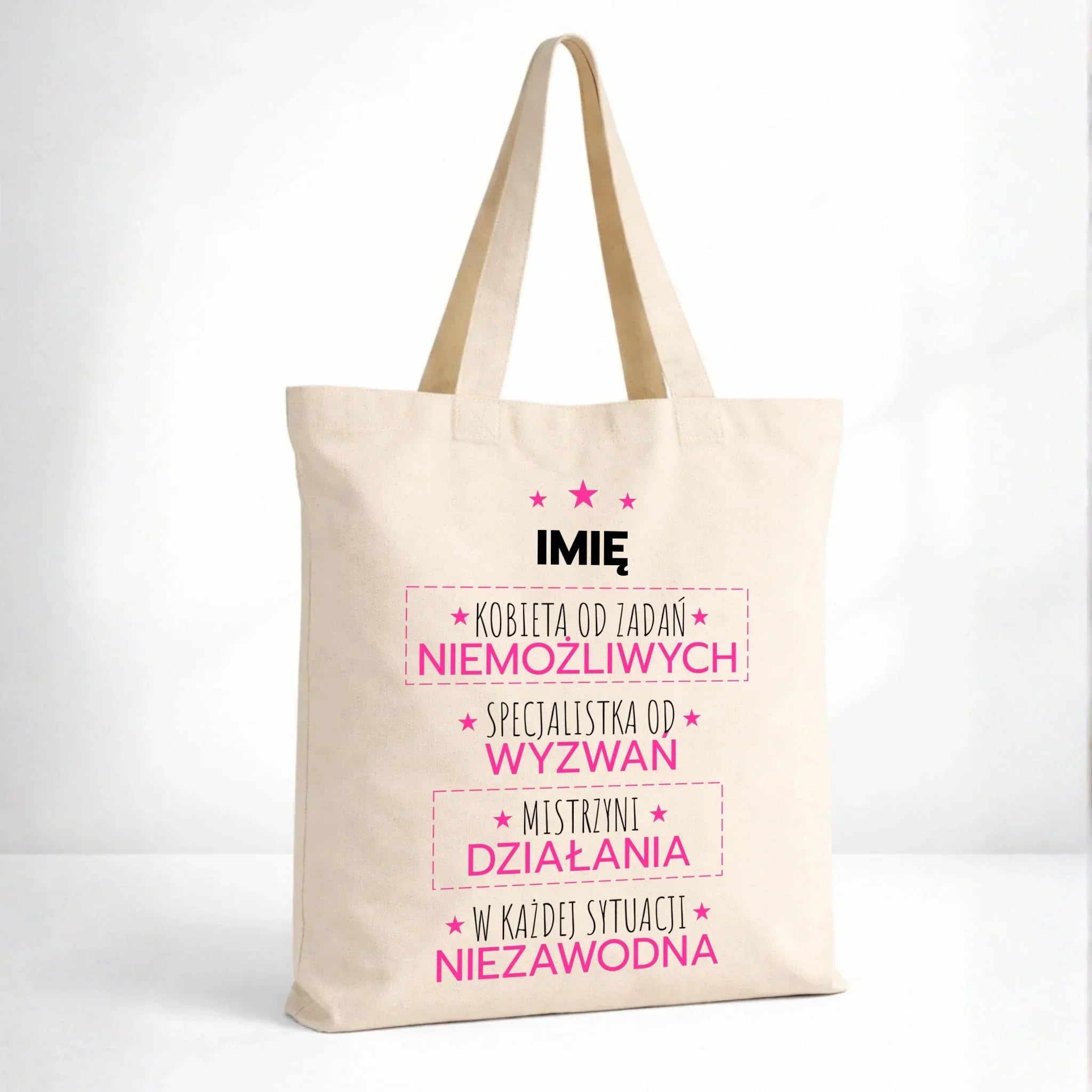 Torba - Kobieta od zadań niemożliwych - personalizowana DZ19 - StoryCups.pl