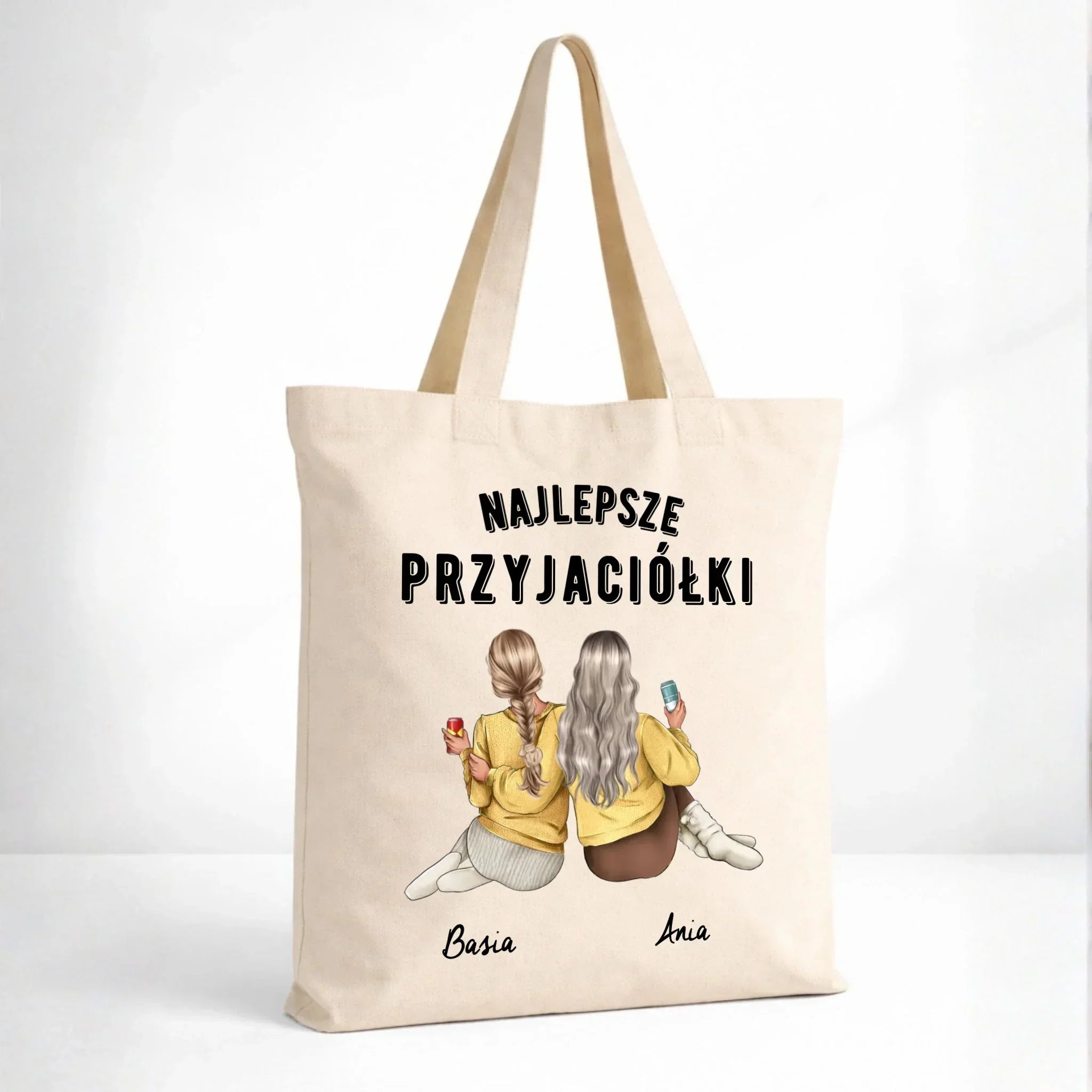 Torba - prezent dla przyjaciółek - Najlepsze przyjaciółki 2-4 osób - personalizowana PR01 - StoryCups.pl