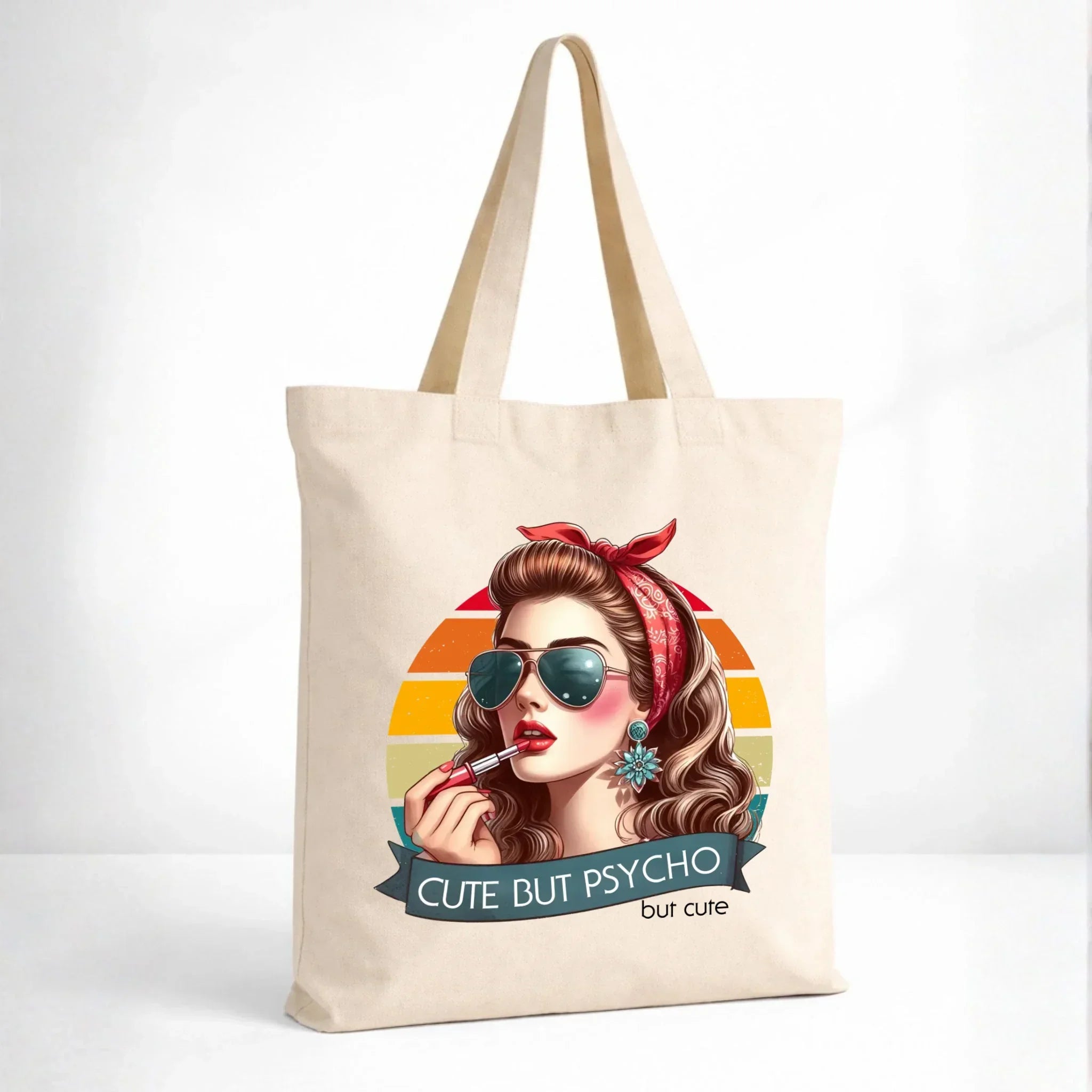 Torba – Cute but psycho - w stylu retro DZ09 - StoryCups.pl
