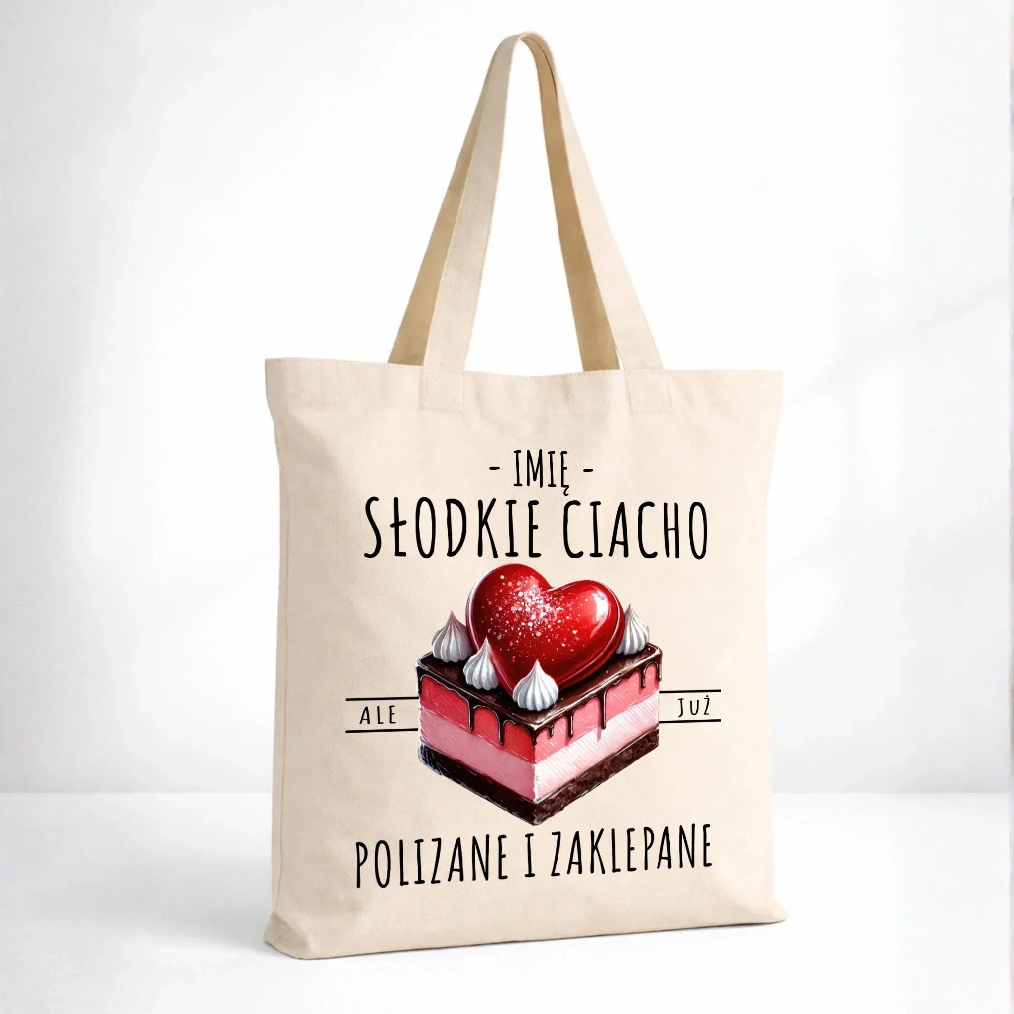 Torba - Słodkie ciacho polizane i zaklepane - personalizowana W36 - StoryCups.pl
