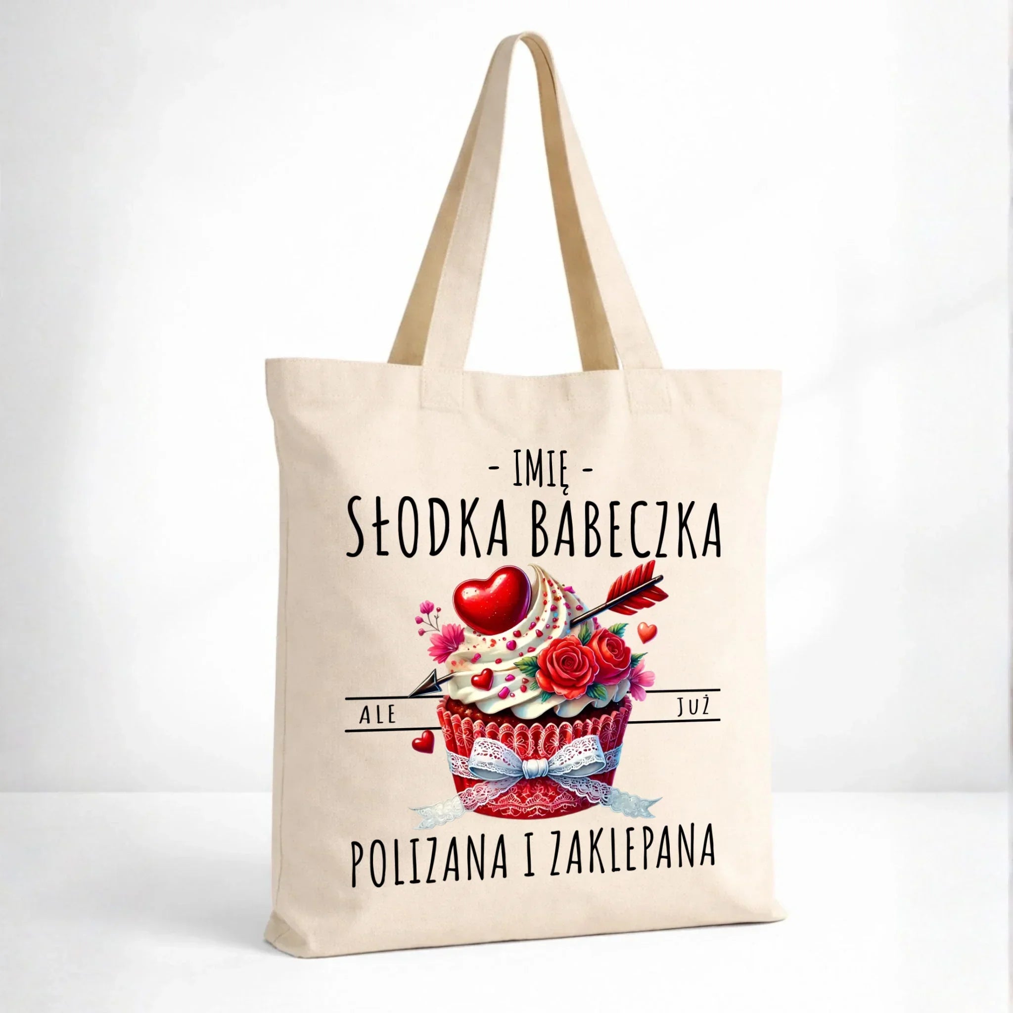 Torba - Słodka babeczka polizana i zaklepana - personalizowana W37 - StoryCups.pl
