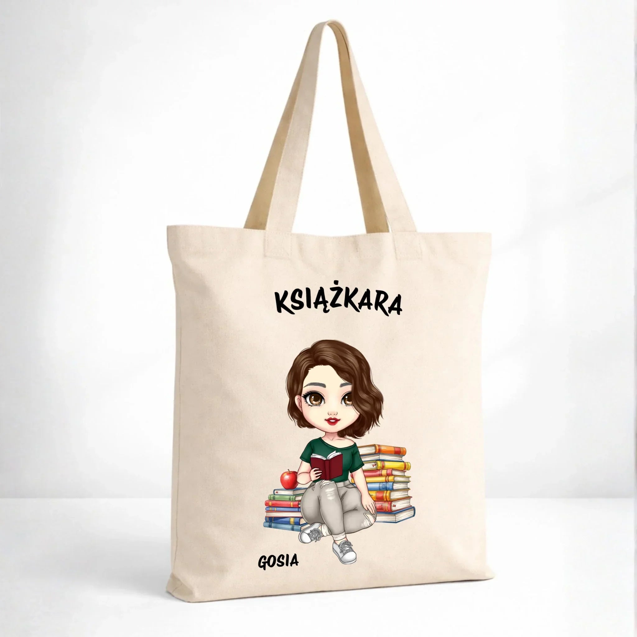 Torba - Książkara - Prezent dla miłośniczki czytania książek - personalizowana DZ03 - StoryCups.pl