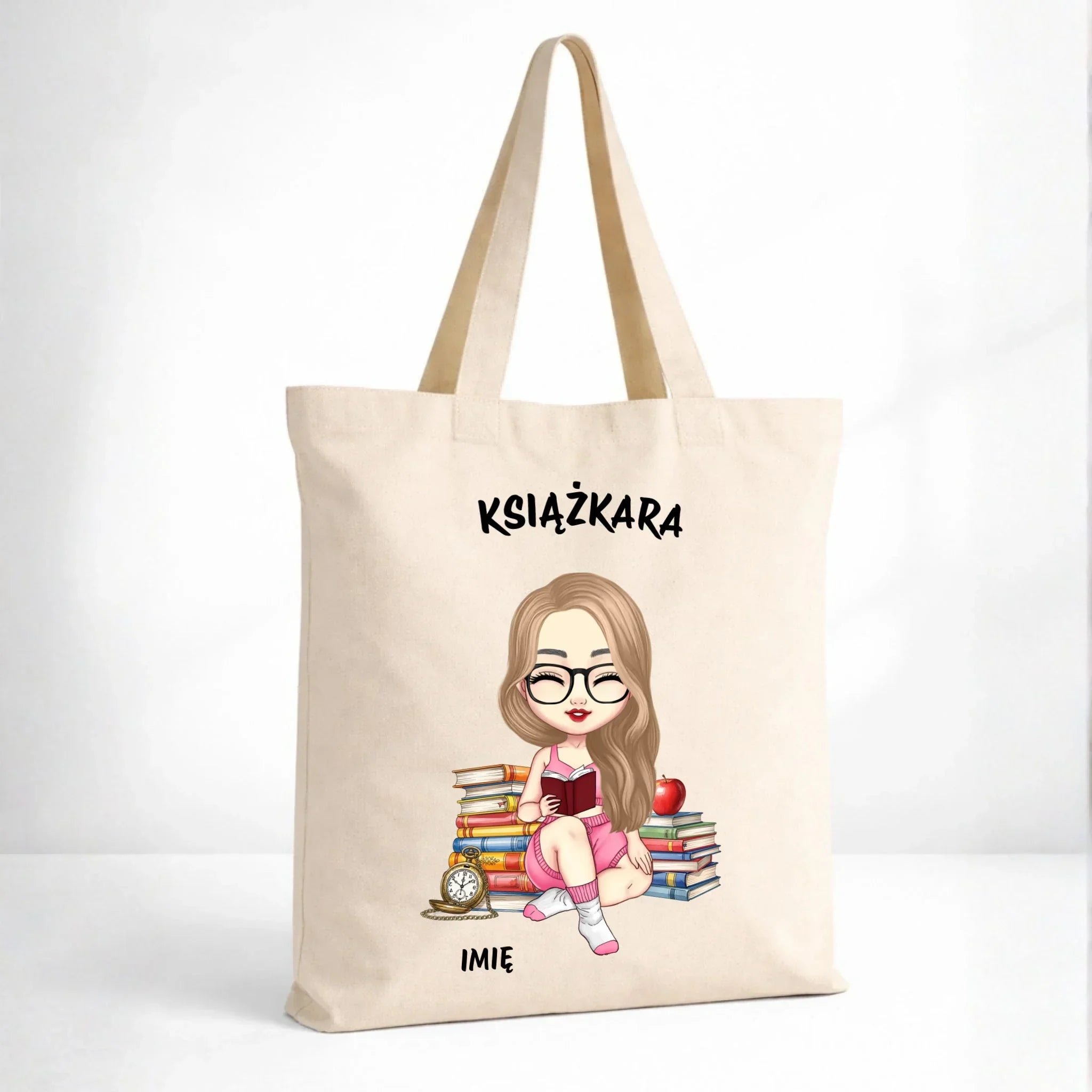 Torba - Książkara - Prezent dla miłośniczki czytania książek - personalizowana DZ04 - StoryCups.pl