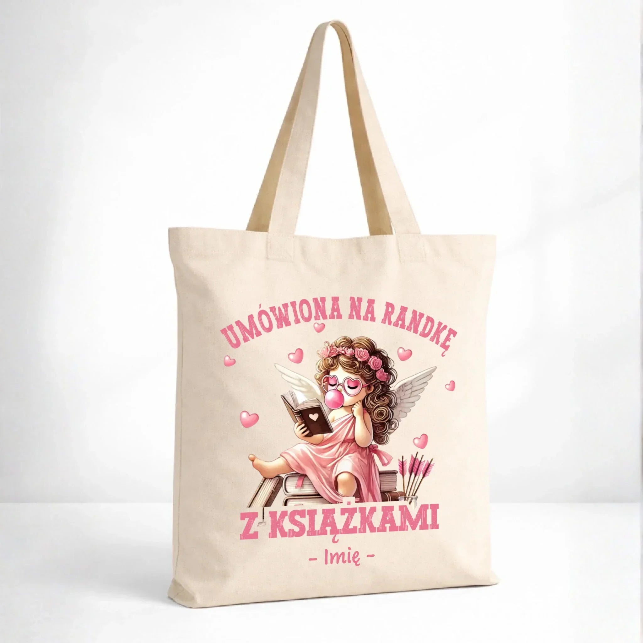 Torba dla czytelniczki – Umówiona na randkę z książkami - personalizowana W19 - StoryCups.pl