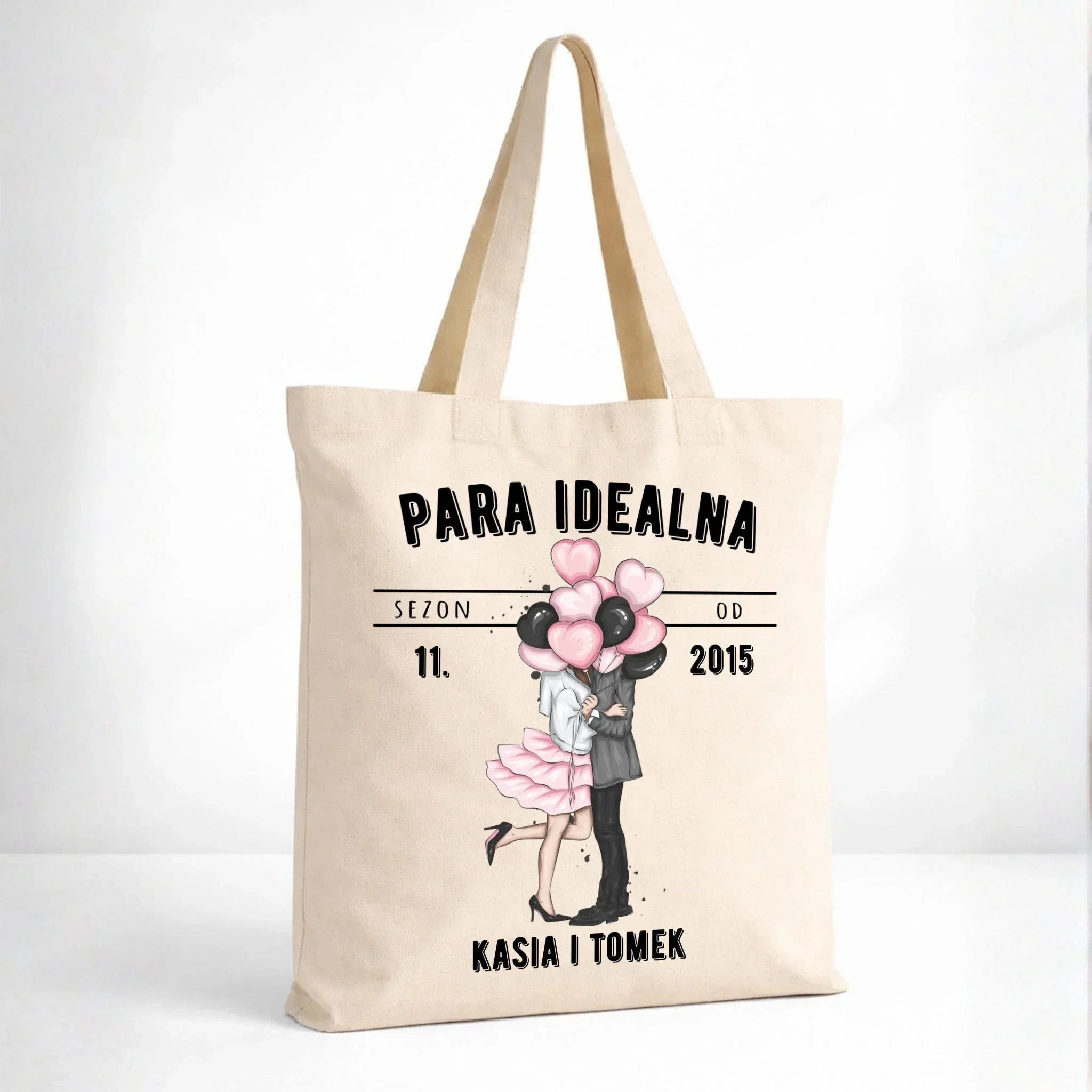 Torba dla par na rocznicę - Para idealna - personalizowana W11 - StoryCups.pl