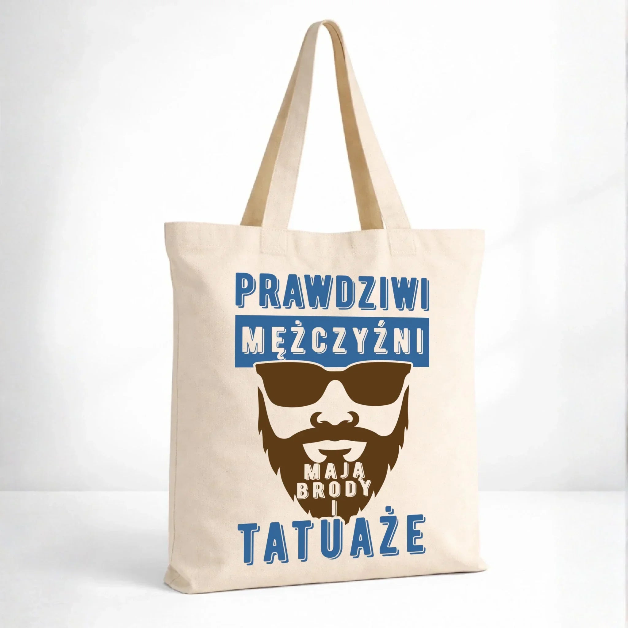 Torba - Prezent dla faceta - Prawdziwi mężczyźni mają brody i tatuaże DCH22 - StoryCups.pl